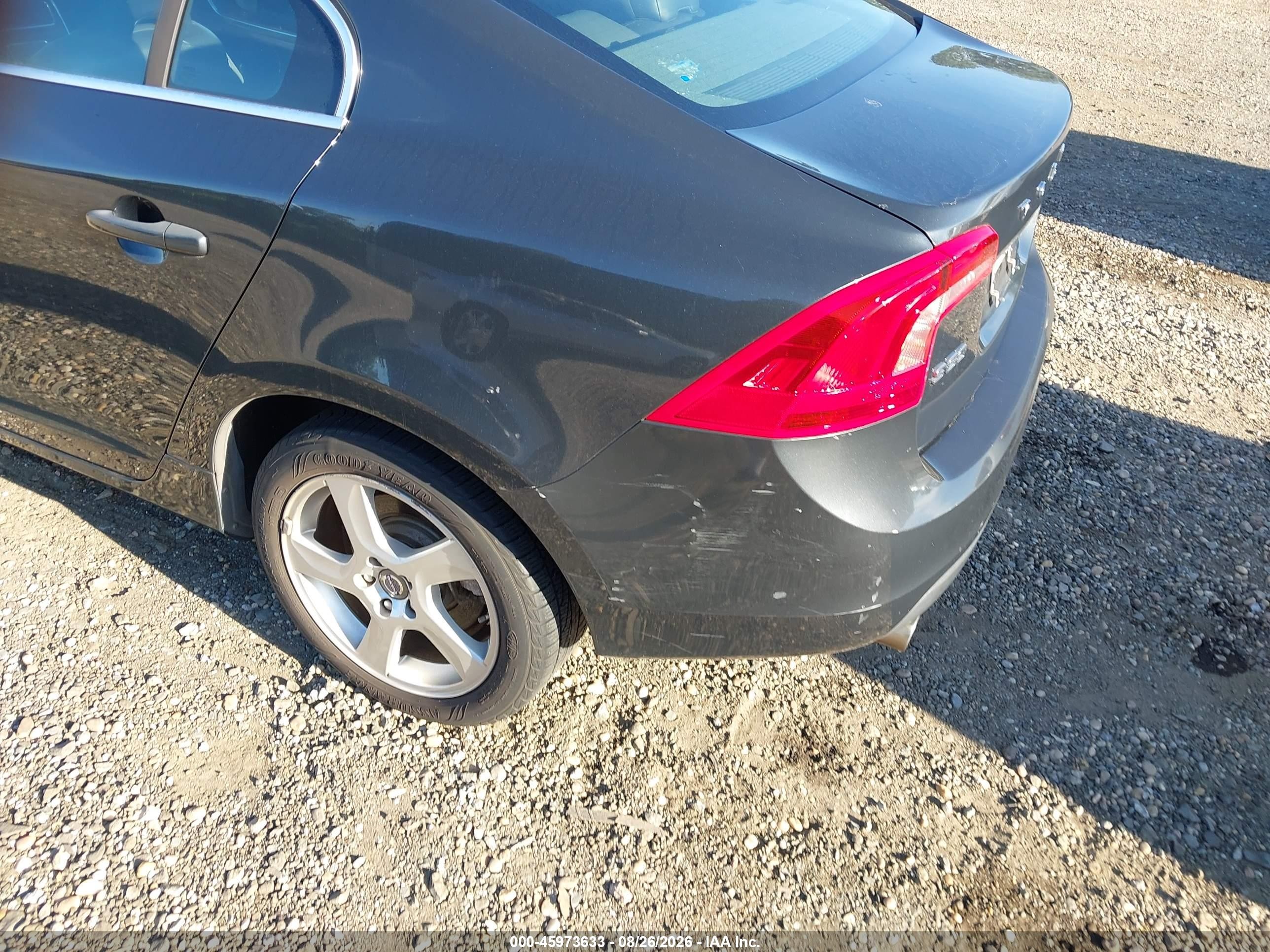 2012 Volvo S60 T5 Black vin: YV1622FS7C2120504