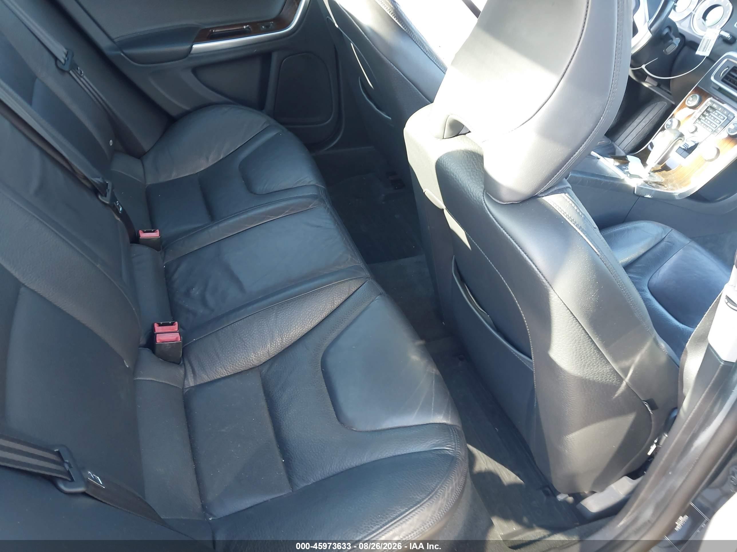 2012 Volvo S60 T5 Black vin: YV1622FS7C2120504