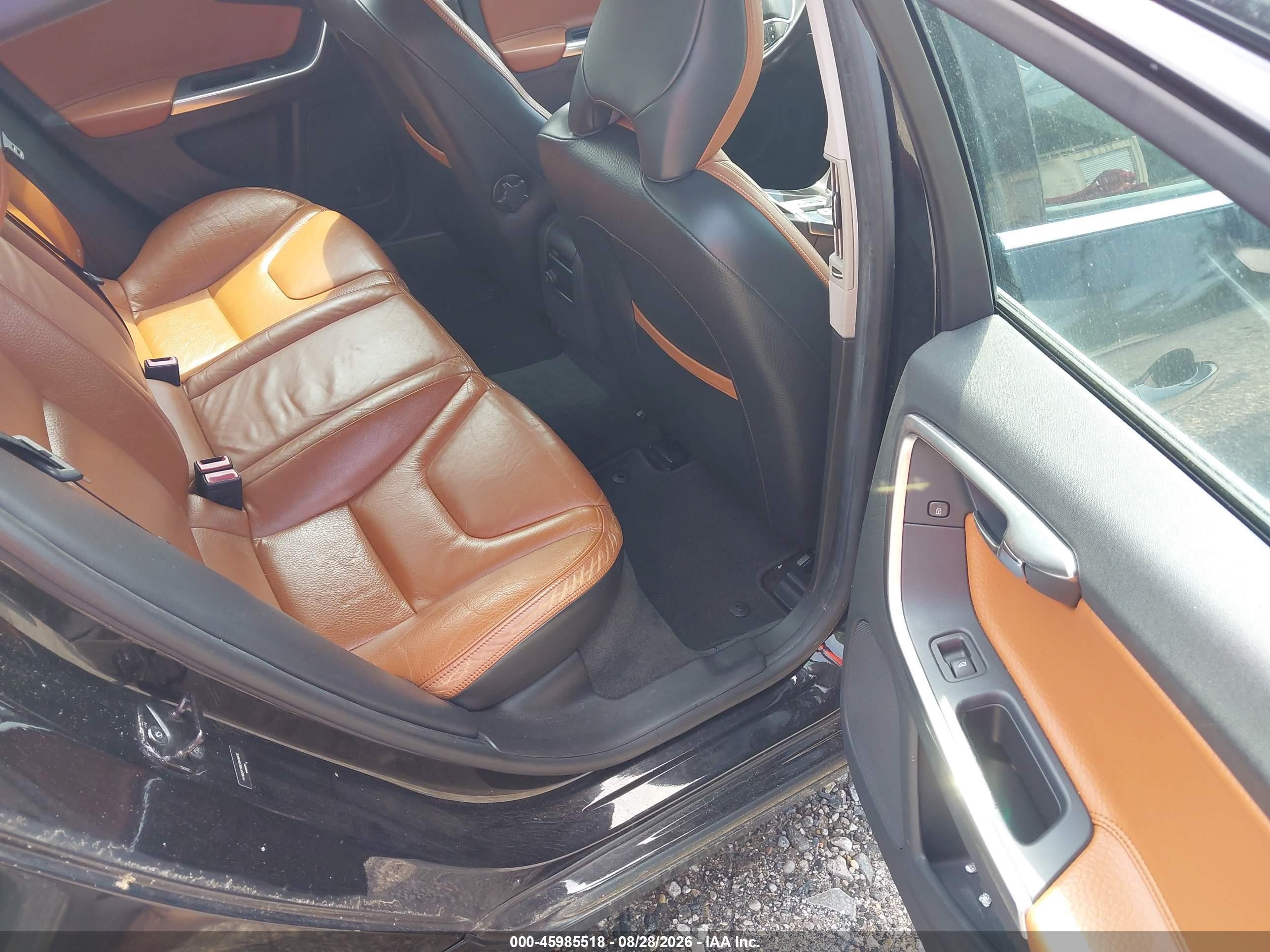 2012 Volvo S60 T5 Black vin: YV1622FS8C2045800