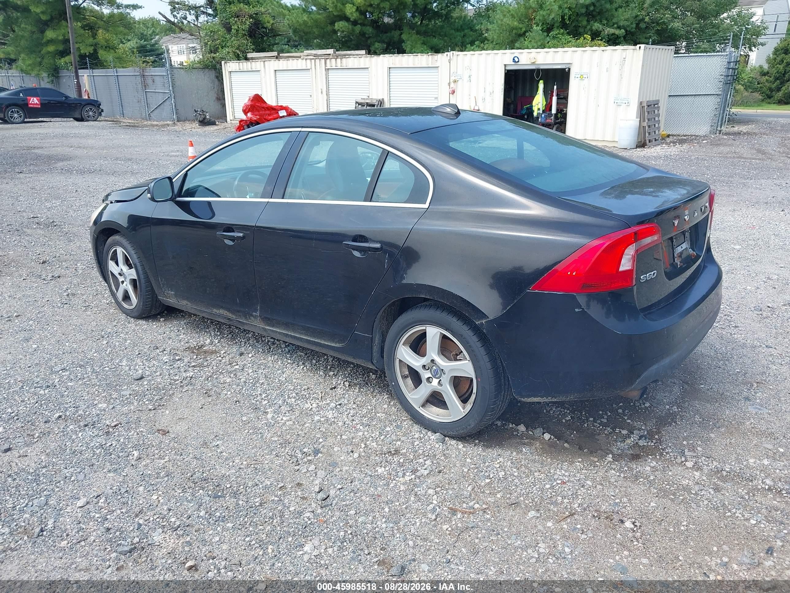 2012 Volvo S60 T5 Black vin: YV1622FS8C2045800