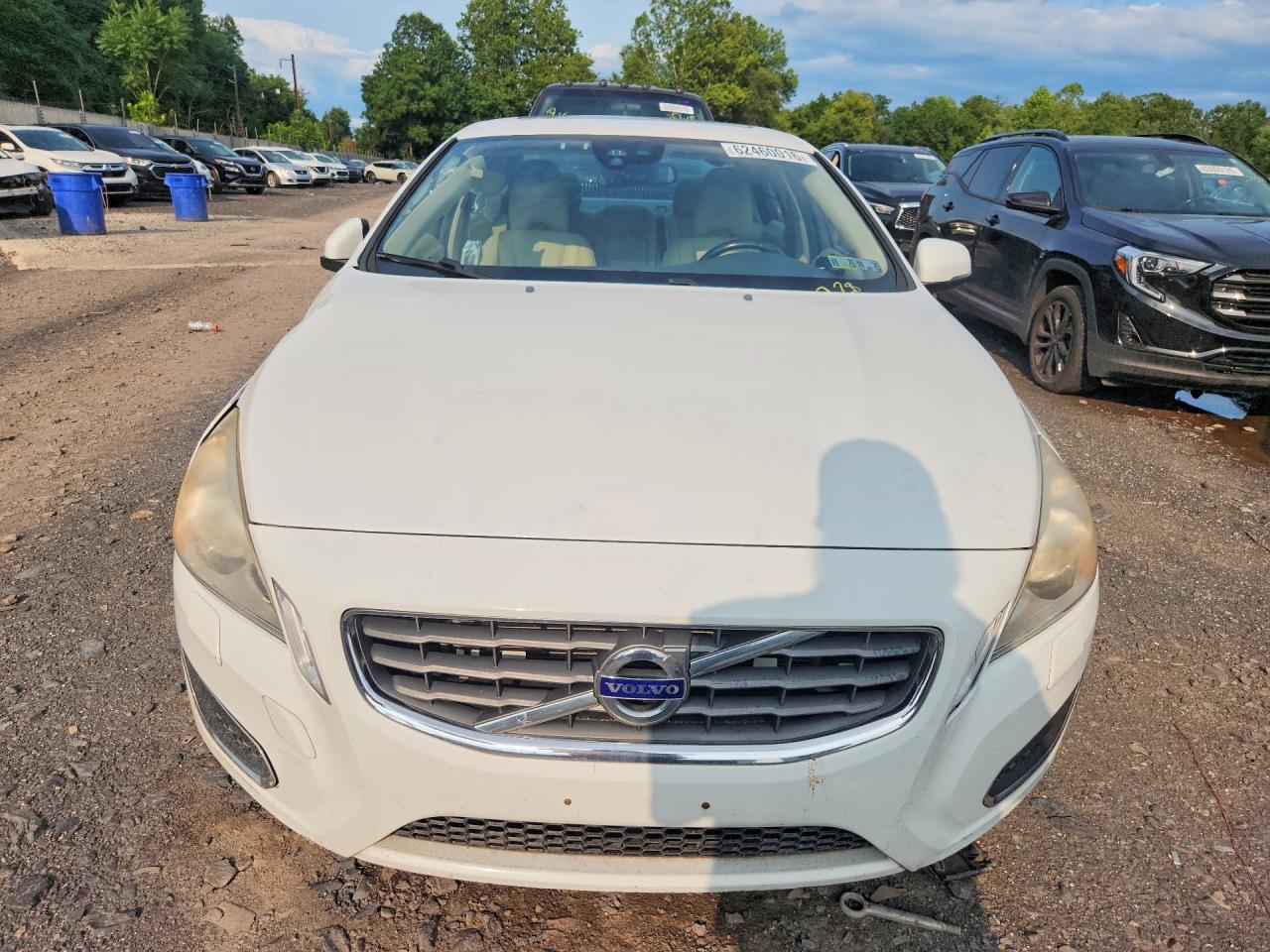 2012 Volvo S60 T5 White vin: YV1622FS8C2093796