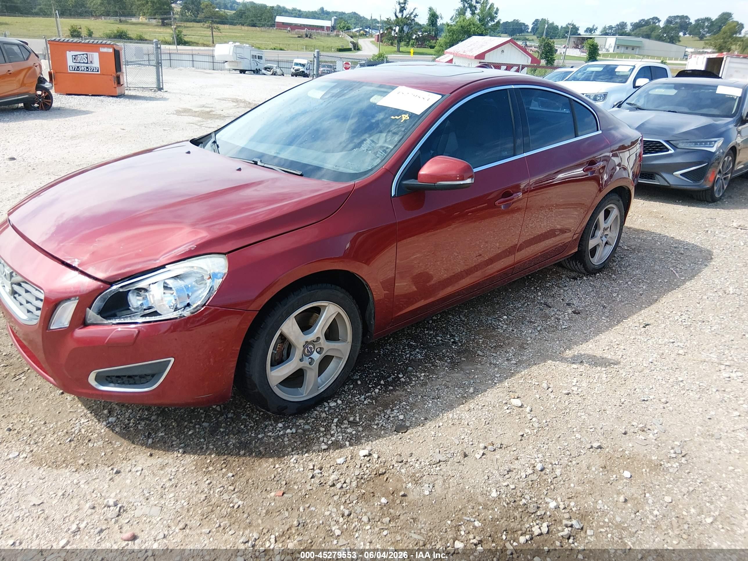 2012 Volvo S60 T5 Red vin: YV1622FS9C2033297