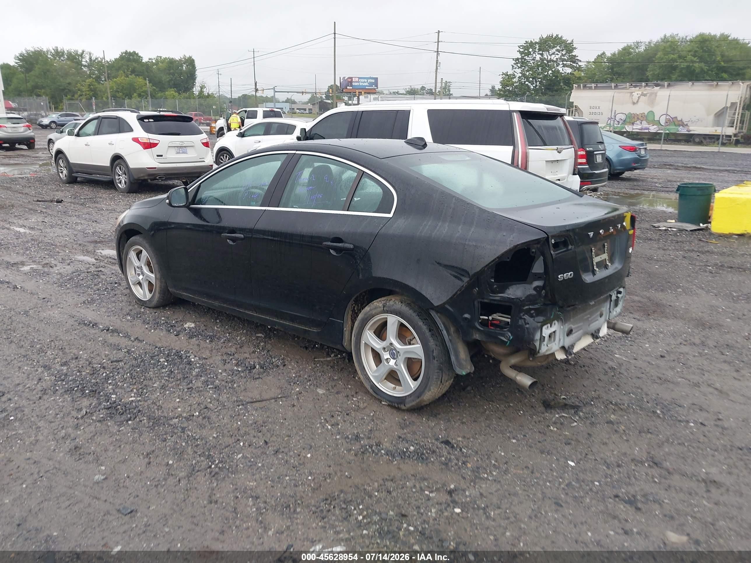 2012 Volvo S60 T5 Black vin: YV1622FSXC2056040