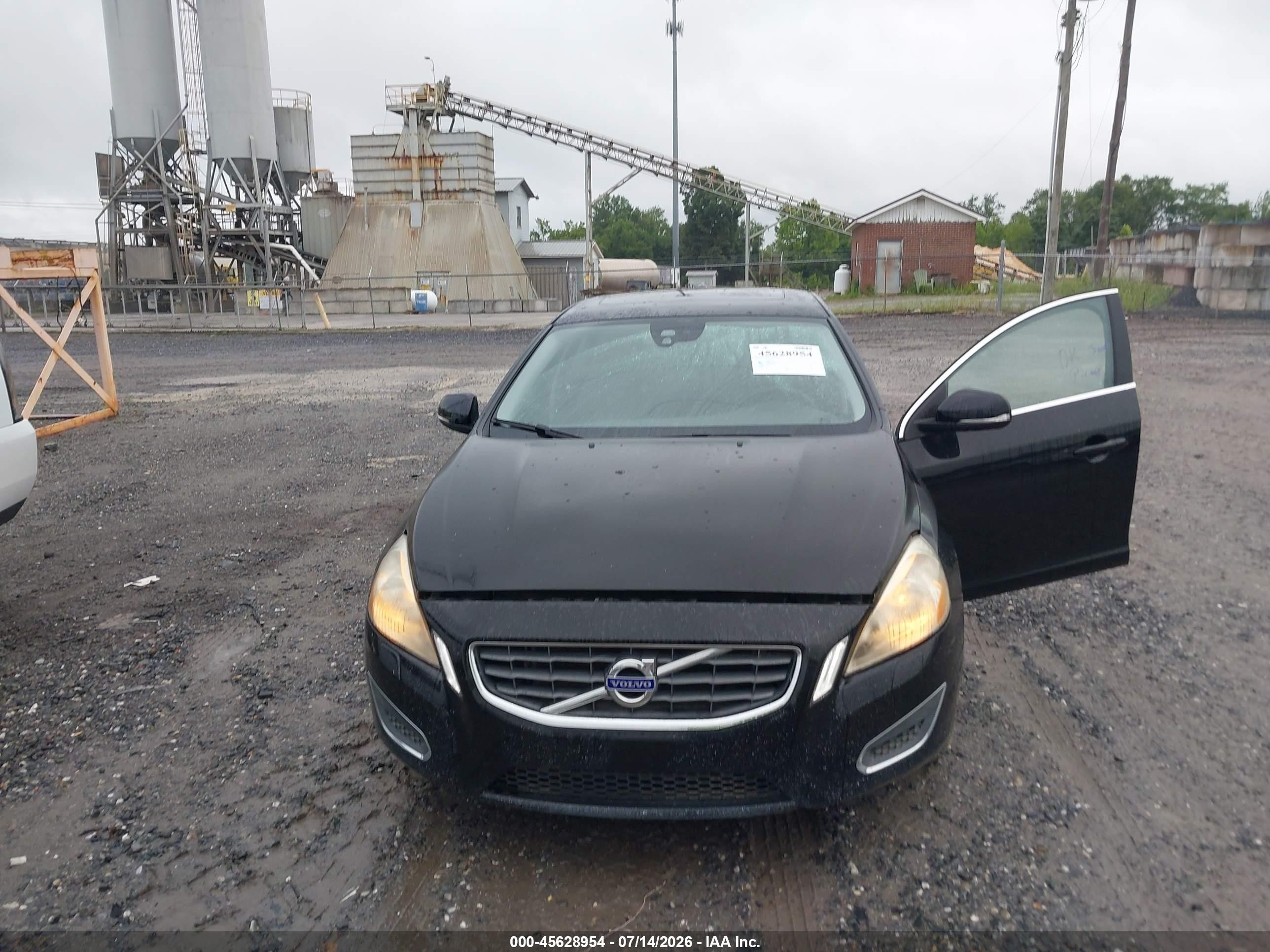2012 Volvo S60 T5 Black vin: YV1622FSXC2056040