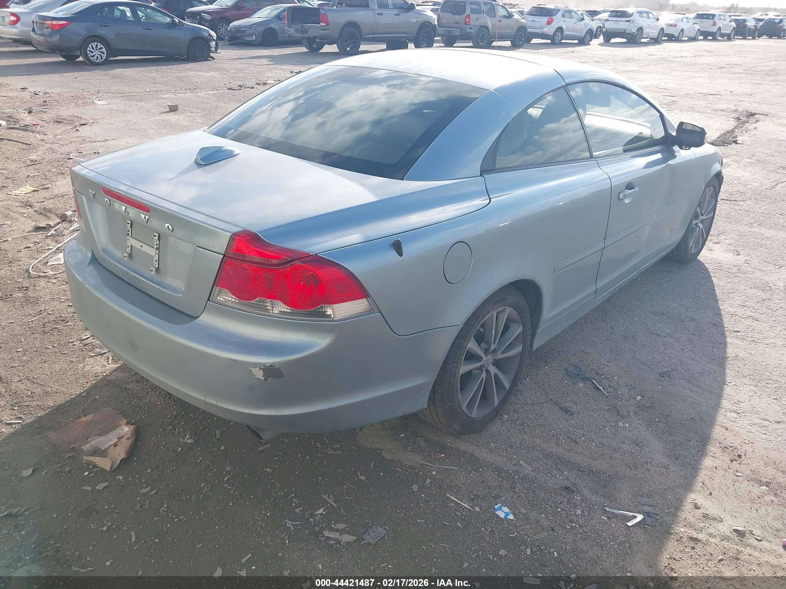 2010 Volvo C70 T5 Light Blue vin: YV1672MC0AJ094439
