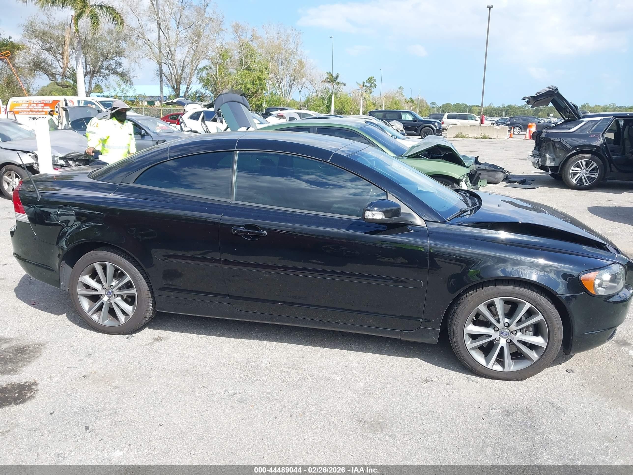 2010 Volvo C70 T5 Black vin: YV1672MC1AJ091856