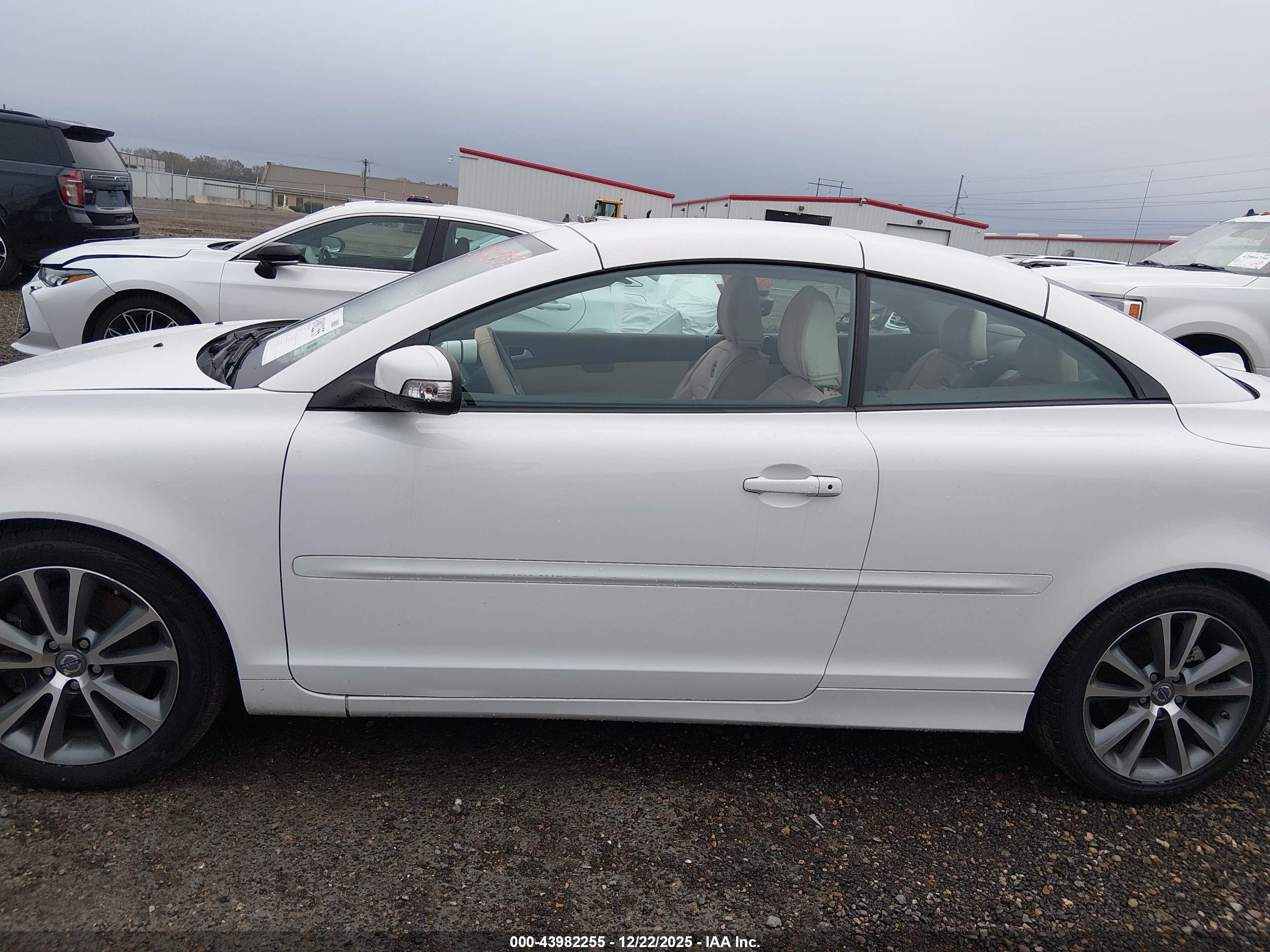 2010 Volvo C70 T5 White vin: YV1672MC1AJ091954