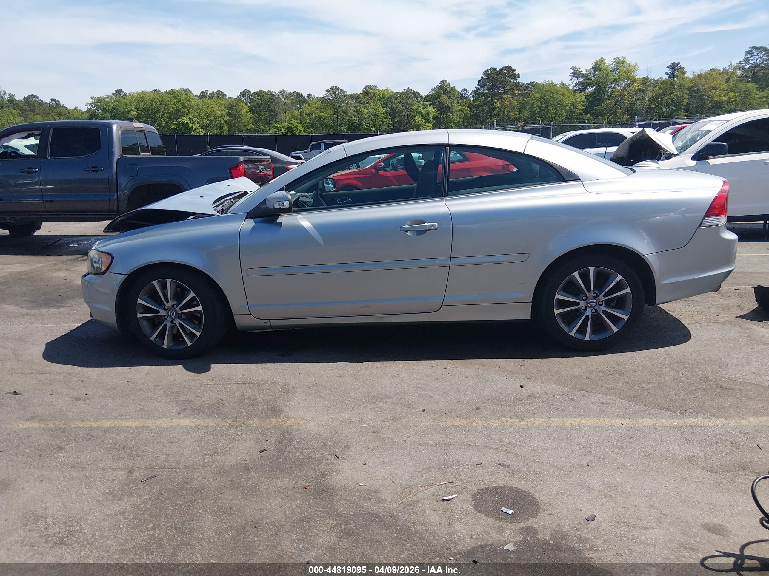 2010 Volvo C70 T5 Silver vin: YV1672MC1AJ092022