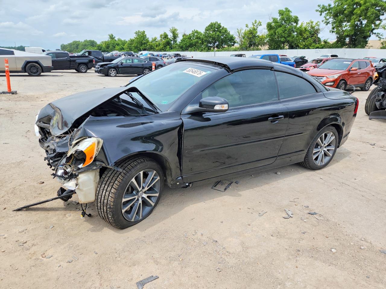 2011 Volvo C70 T5 Black vin: YV1672MC1BJ108186