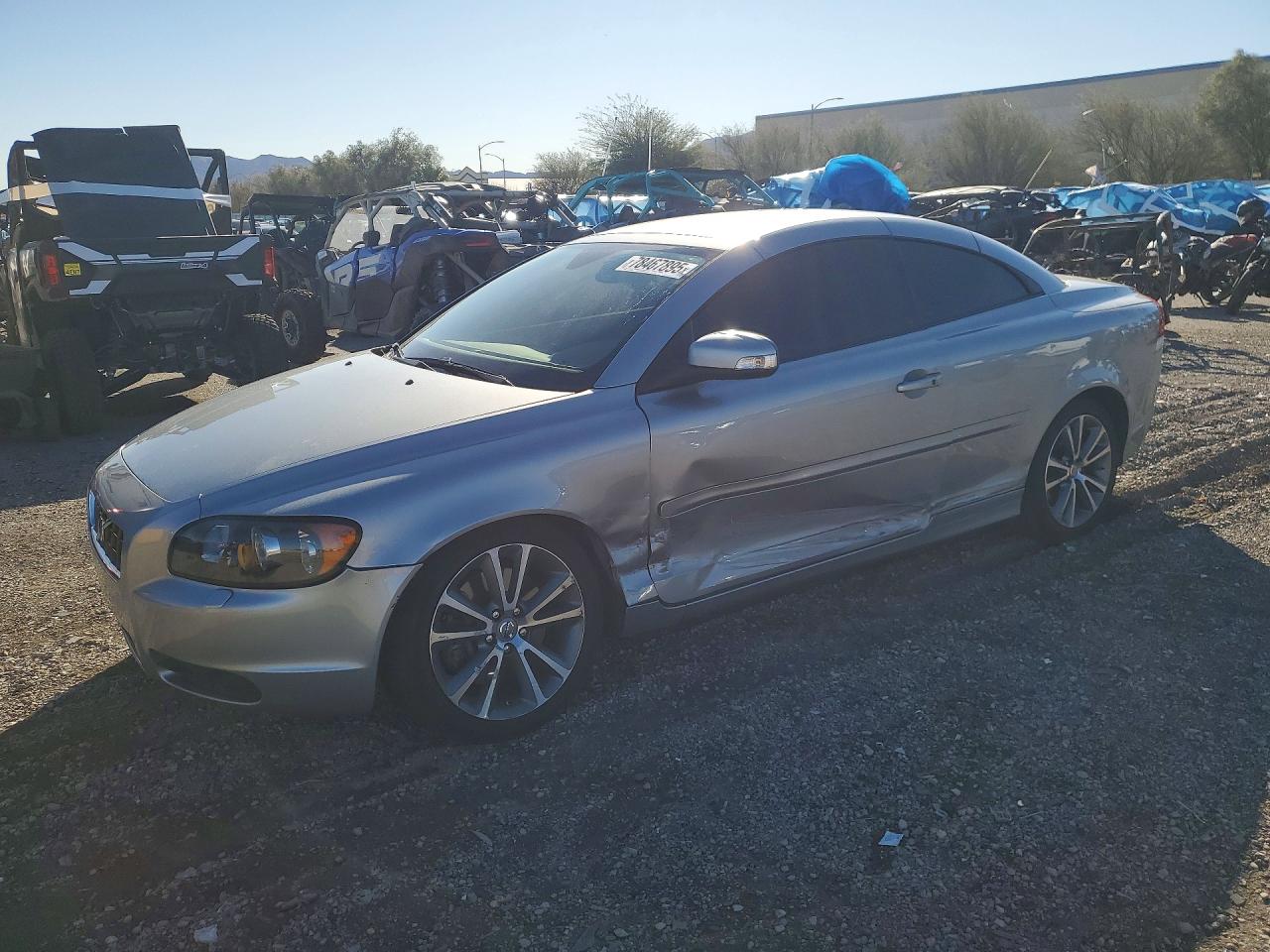 2010 Volvo C70 T5 Silver vin: YV1672MC2AJ091252