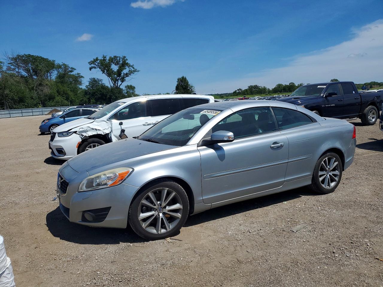 2012 Volvo C70 T5 Silver vin: YV1672MC2CJ129968