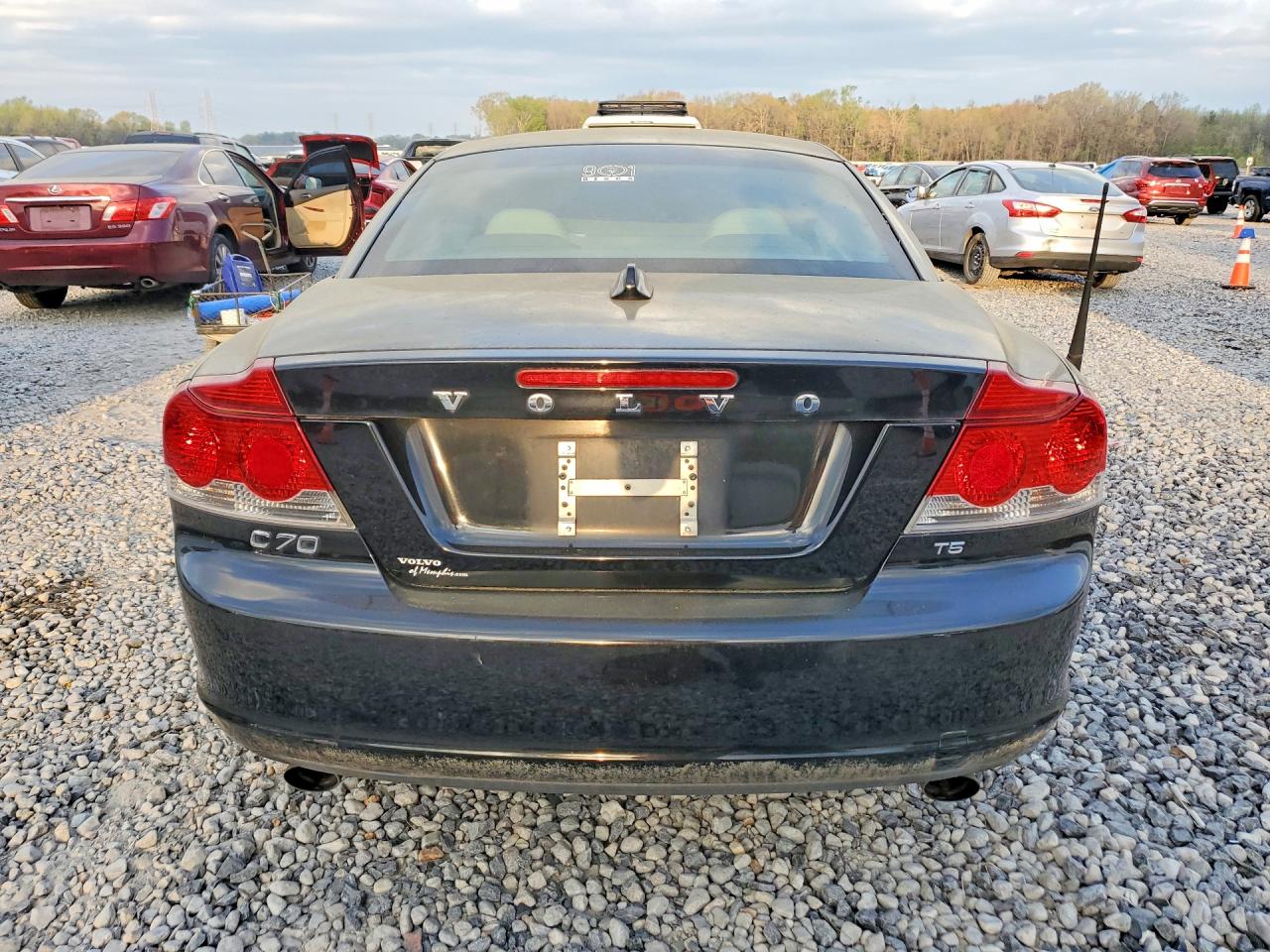 2010 Volvo C70 T5 Black vin: YV1672MC3AJ093298