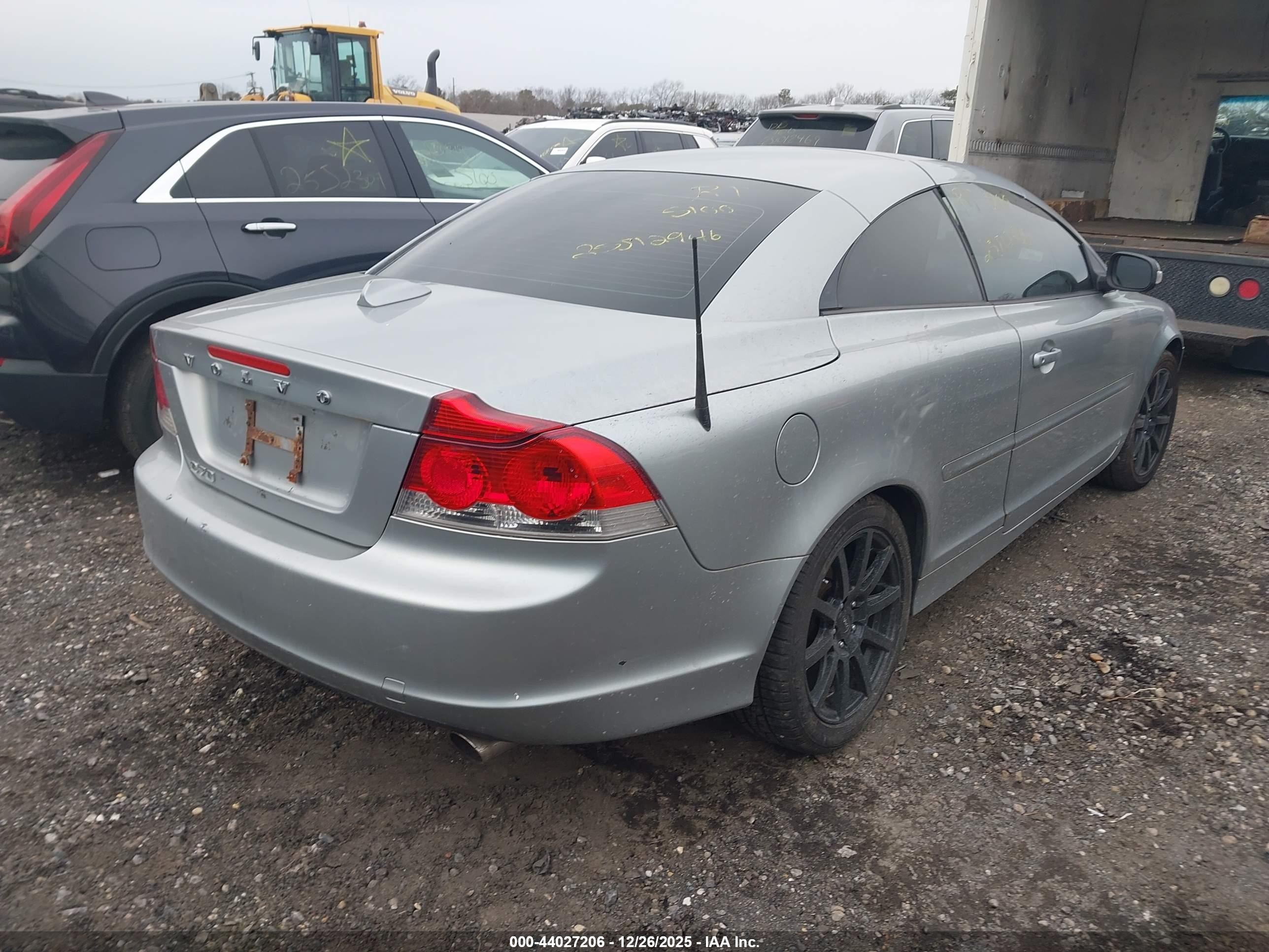 2010 Volvo C70 T5 Gray vin: YV1672MC3AJ094094