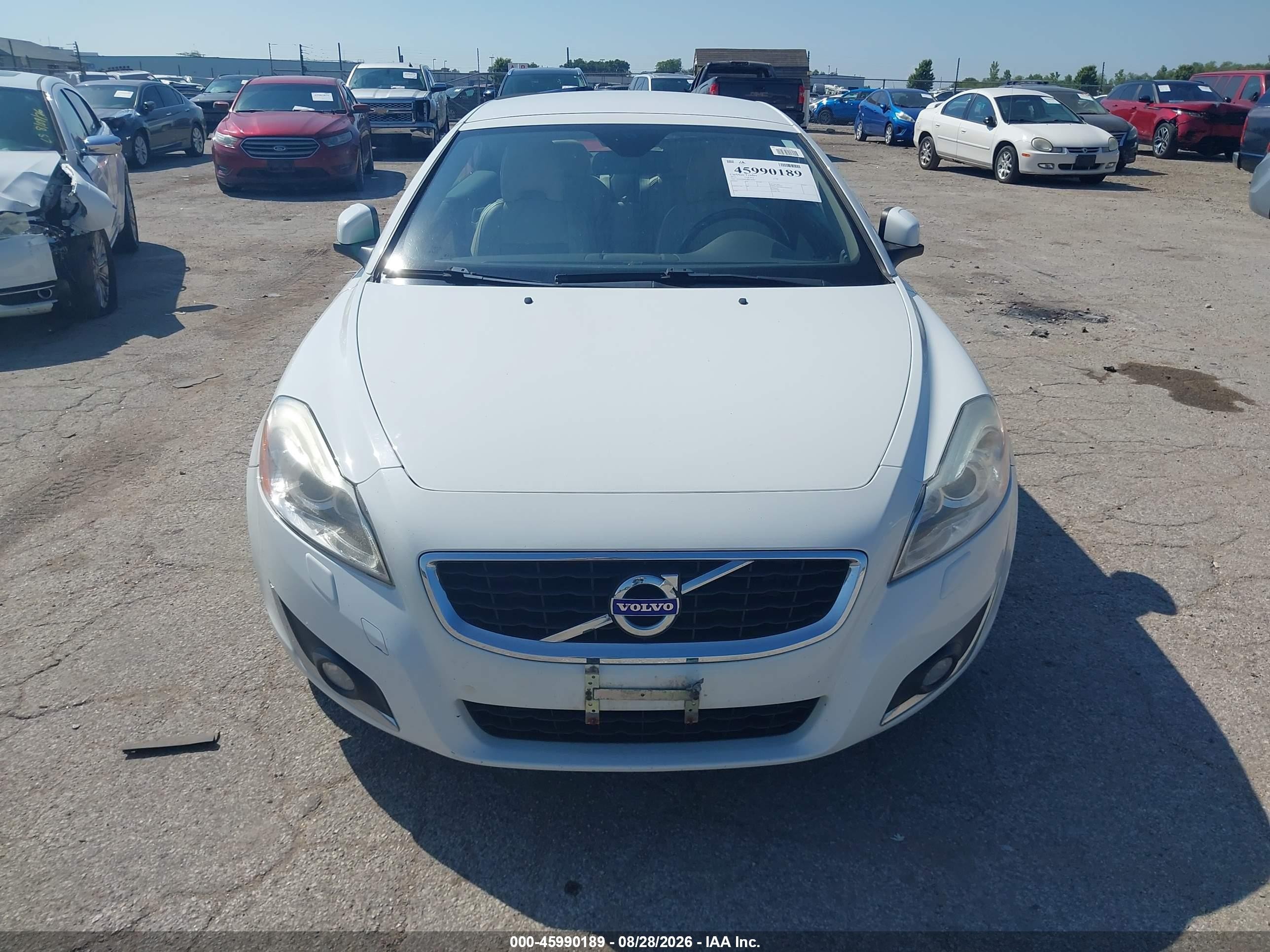 2013 Volvo C70 T5 White vin: YV1672MC3DJ142987