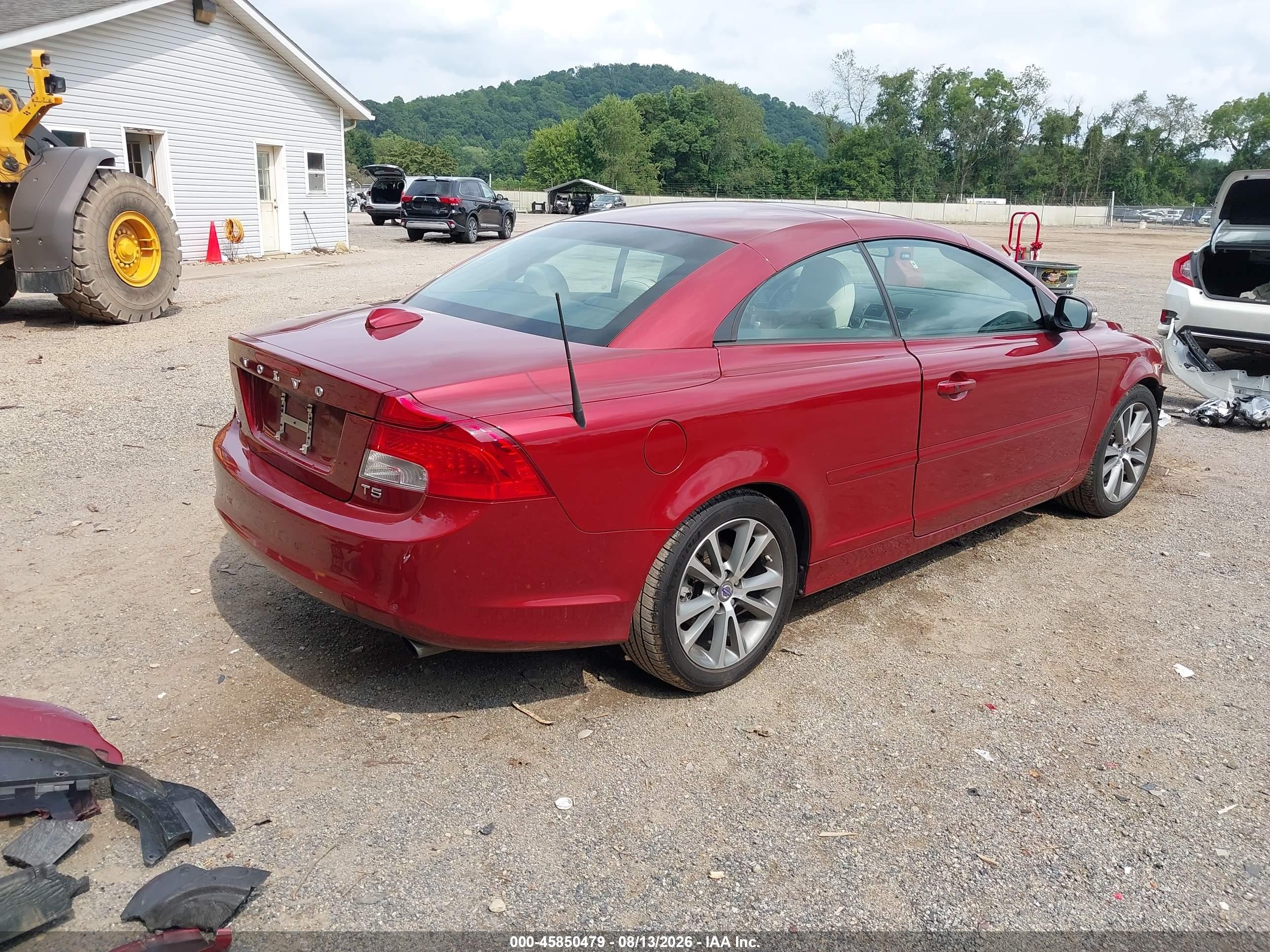2013 Volvo C70 T5/t5 Platinum/t5 Platinum W/inscription Pkg/t5 Premier Plus/t5 Premier Plus W/inscription Pkg Red vin: YV1672MC3DJ143217