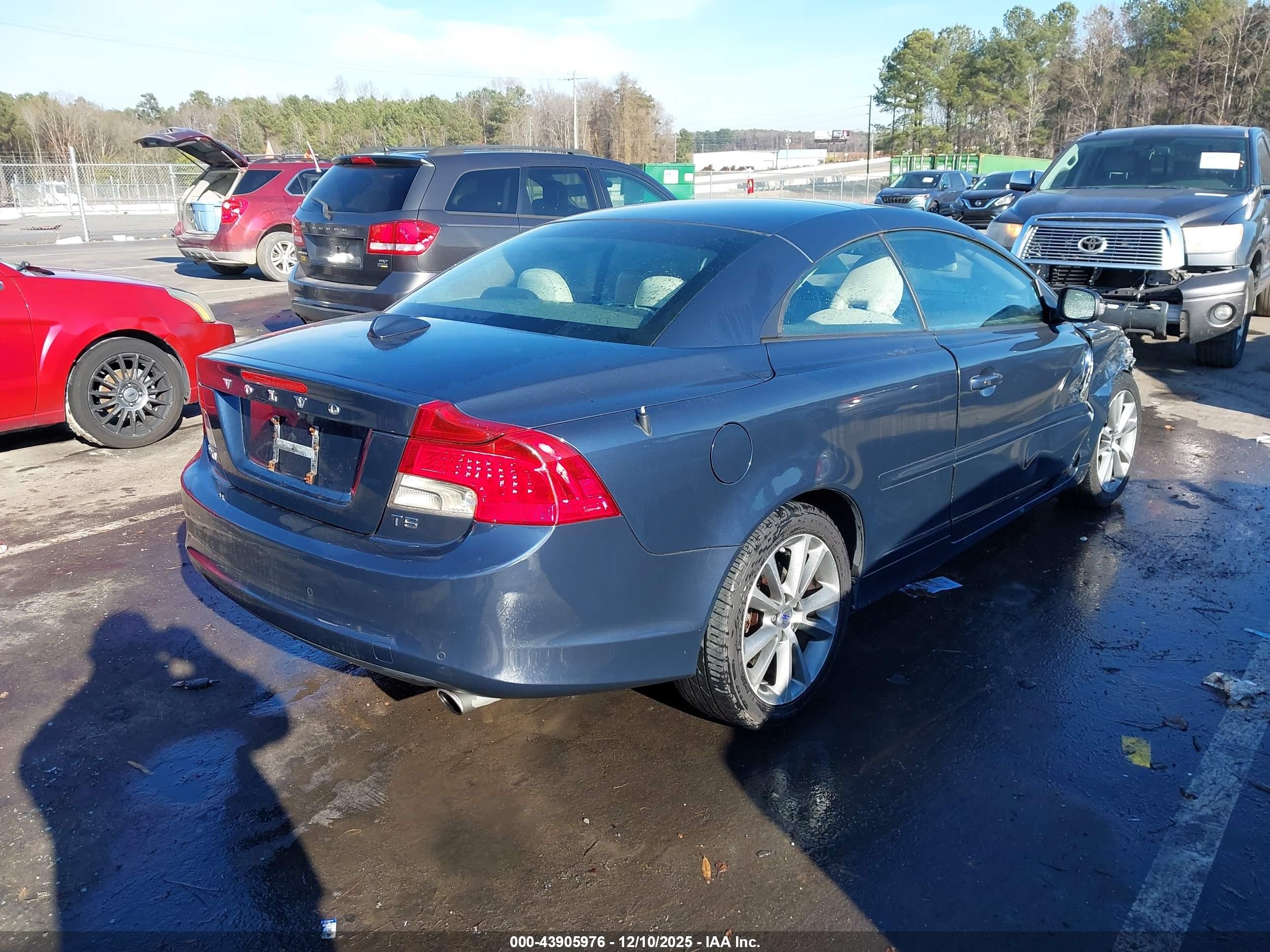 2012 Volvo C70 T5 Dark Blue vin: YV1672MC4CJ124934