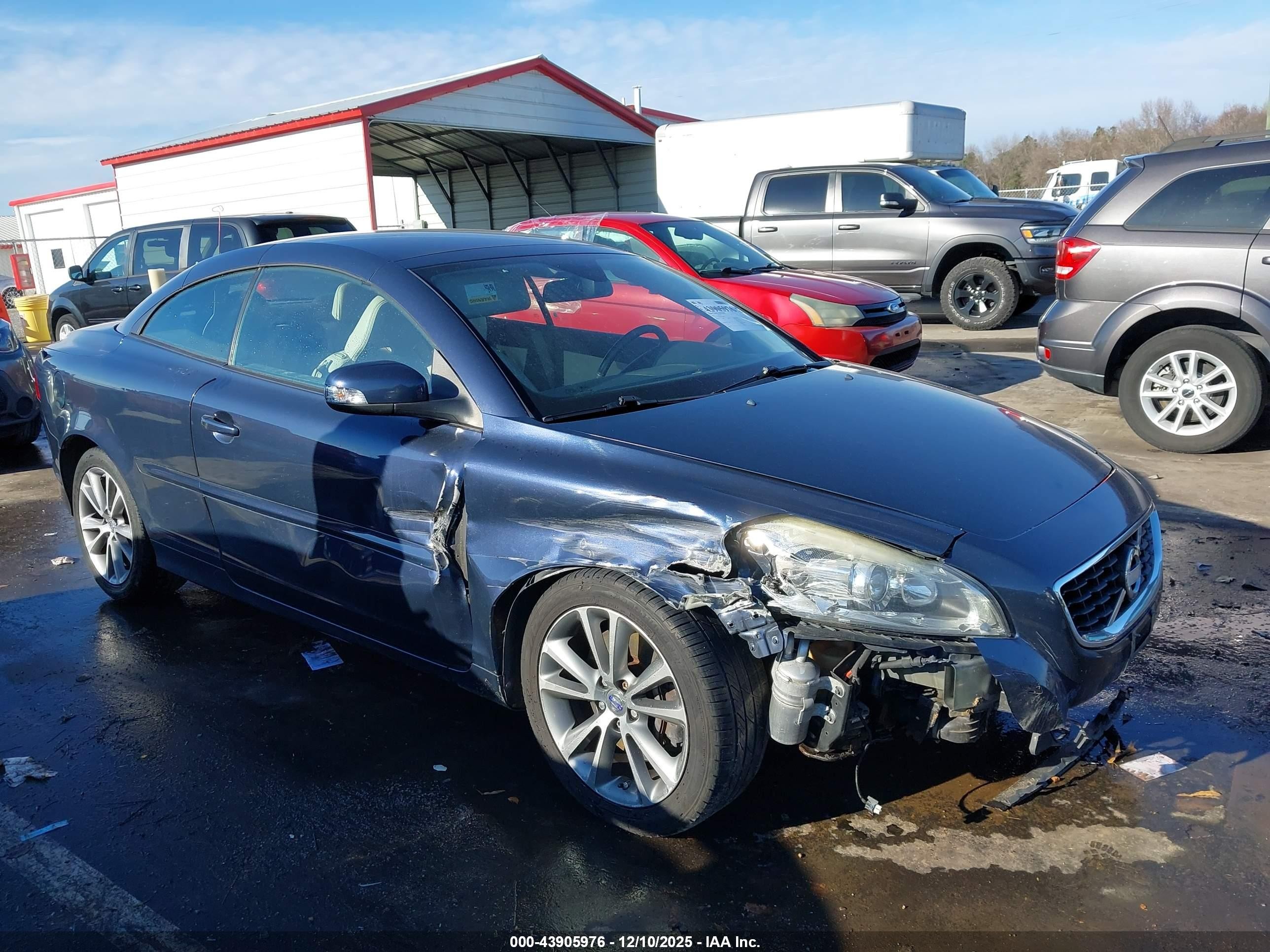 2012 Volvo C70 T5 Dark Blue vin: YV1672MC4CJ124934