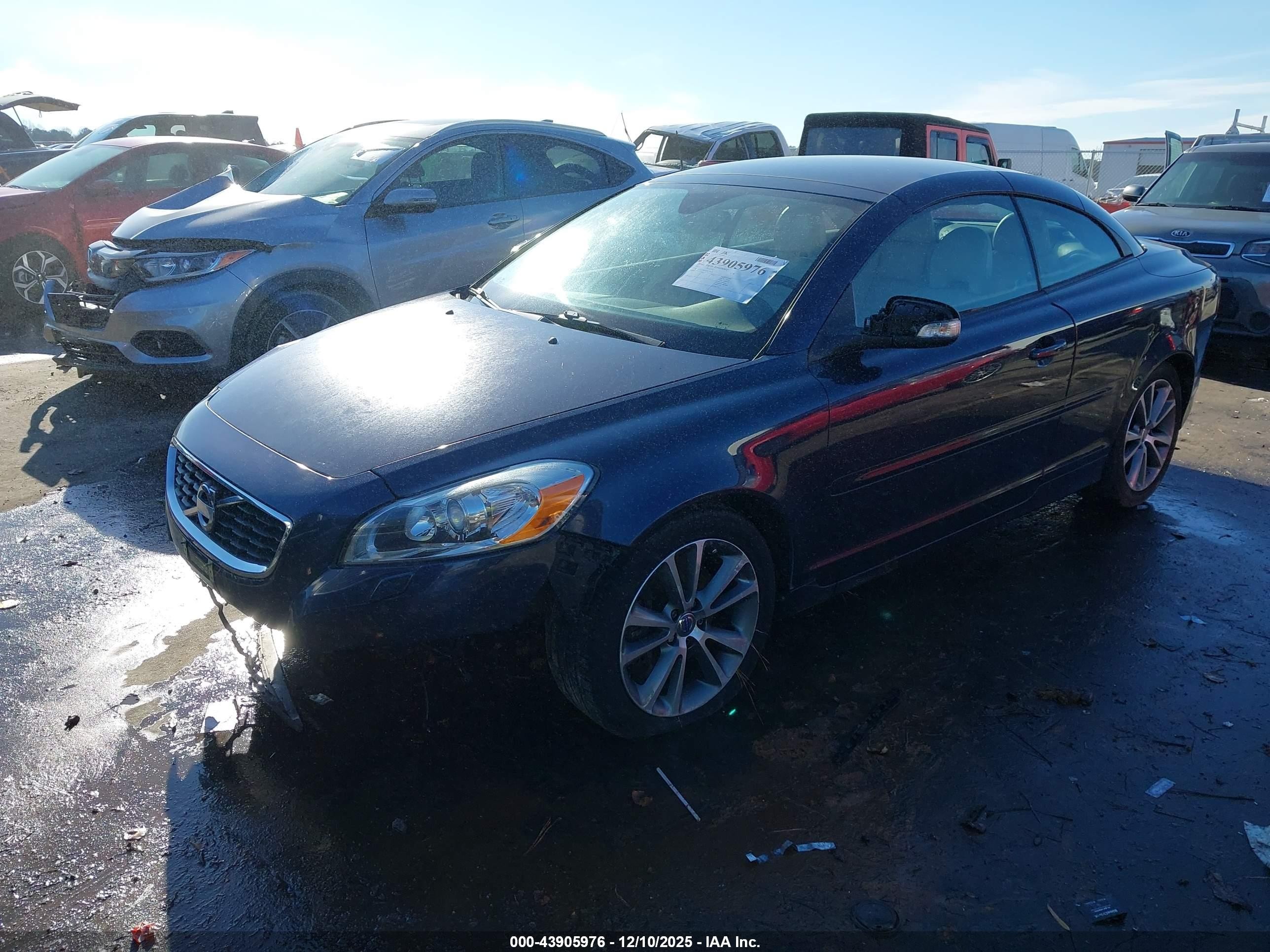 2012 Volvo C70 T5 Dark Blue vin: YV1672MC4CJ124934