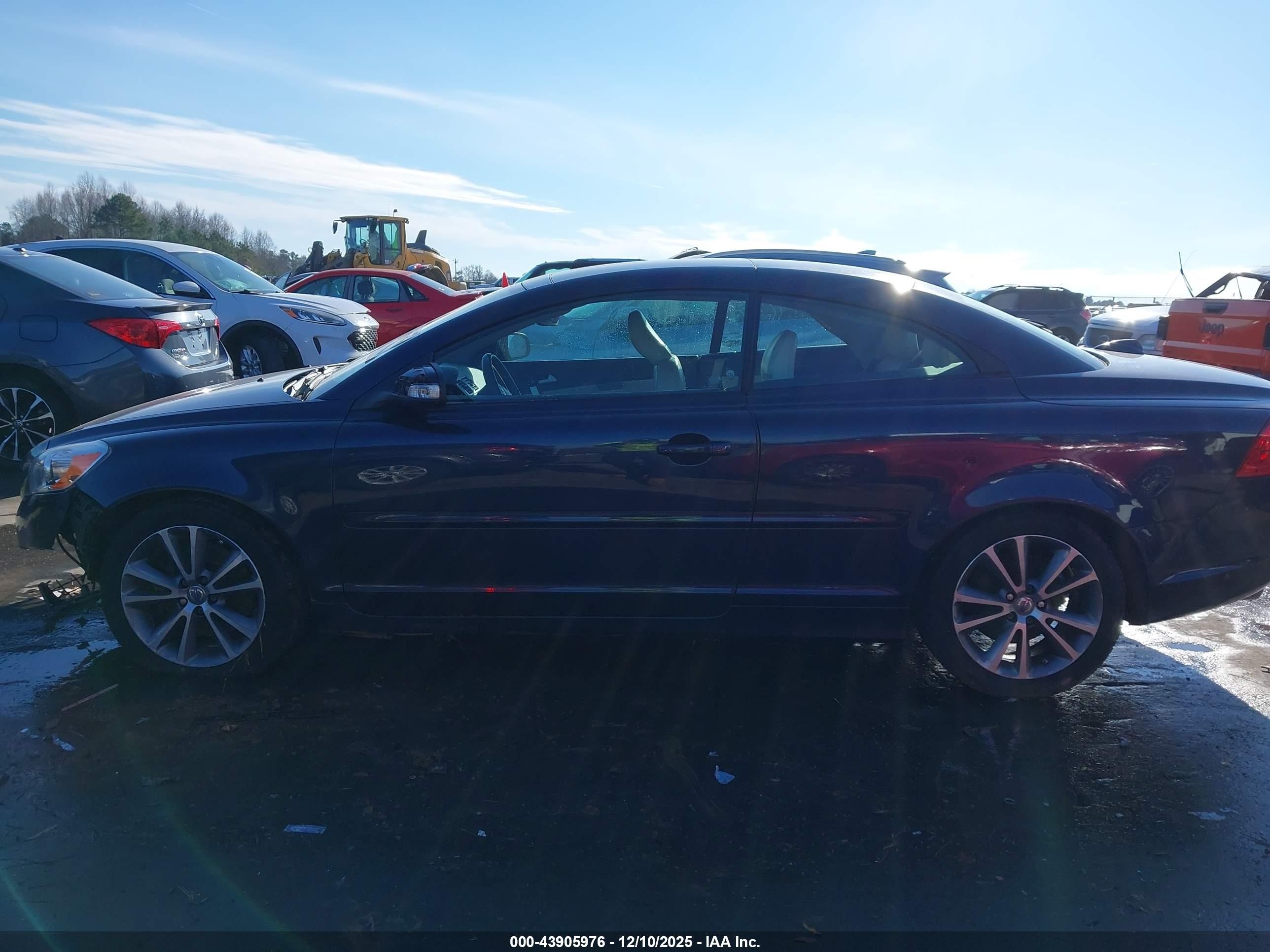 2012 Volvo C70 T5 Dark Blue vin: YV1672MC4CJ124934