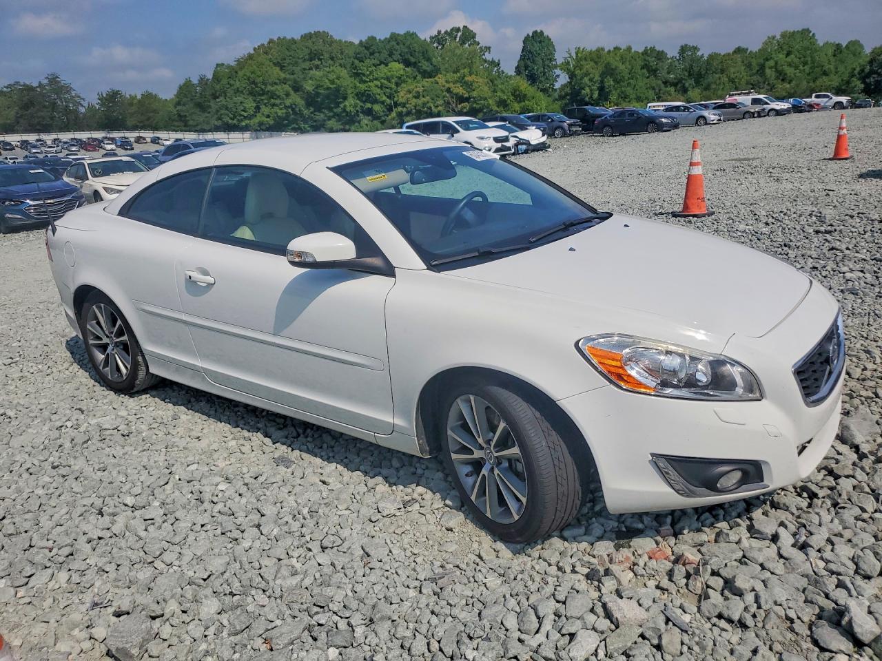 2013 Volvo C70 T5 White vin: YV1672MC4DJ138897