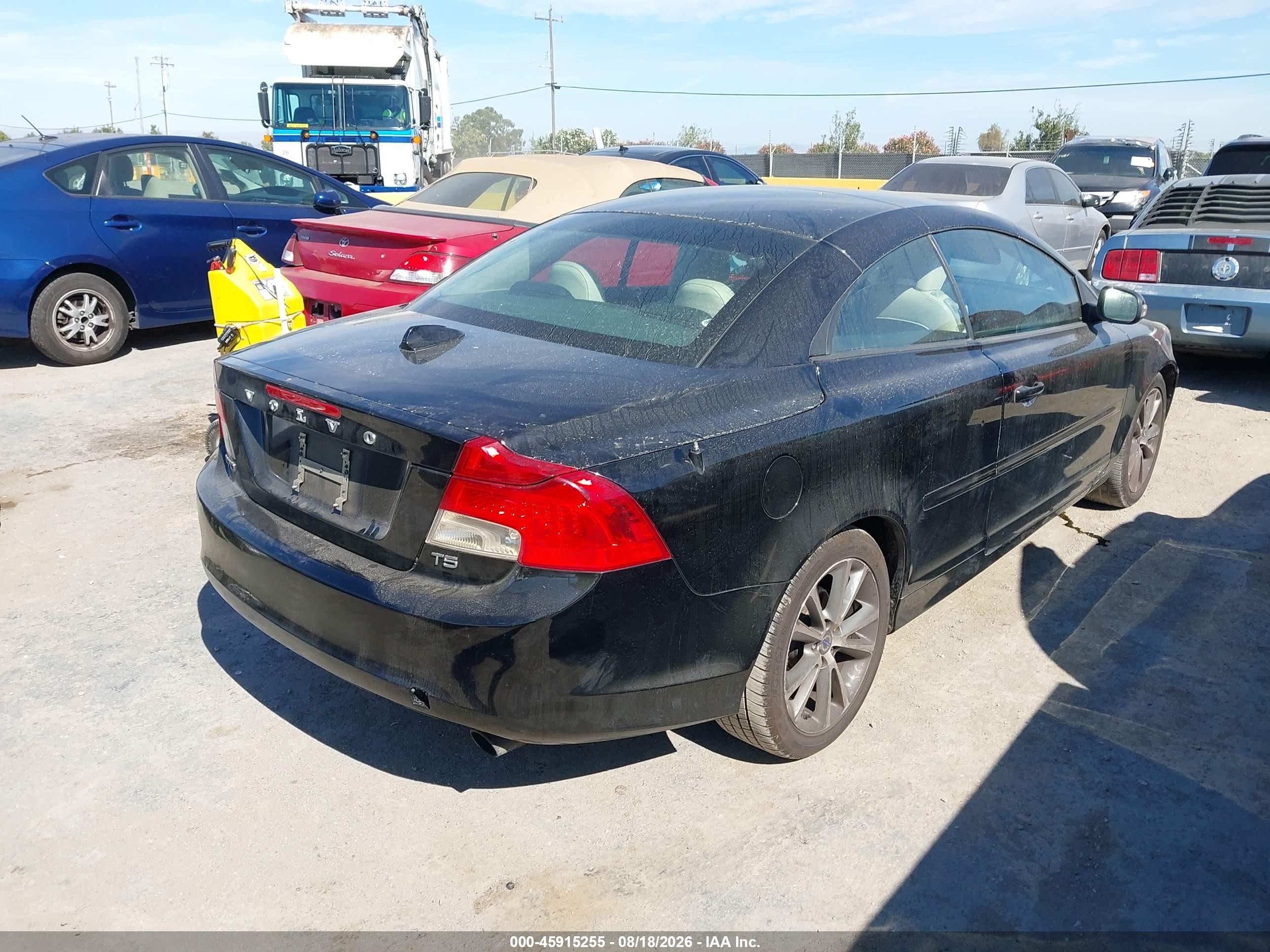 2013 Volvo C70 T5 Black vin: YV1672MC4DJ139550