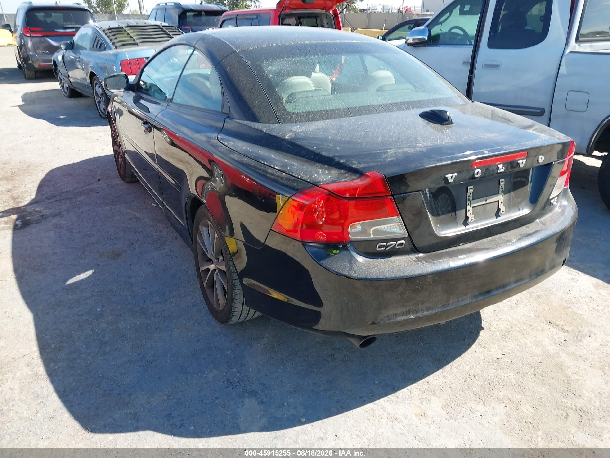 2013 Volvo C70 T5 Black vin: YV1672MC4DJ139550