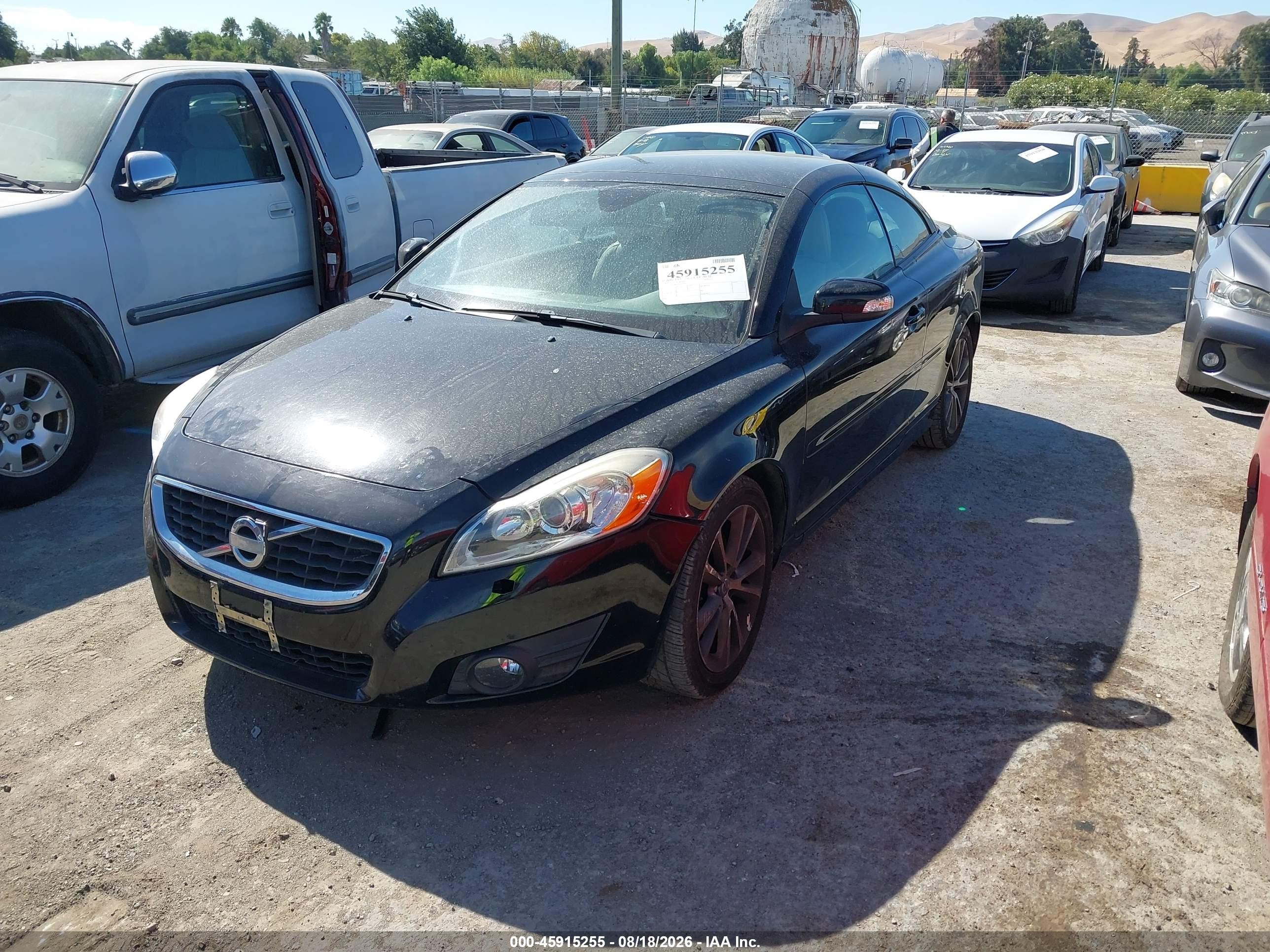 2013 Volvo C70 T5 Black vin: YV1672MC4DJ139550