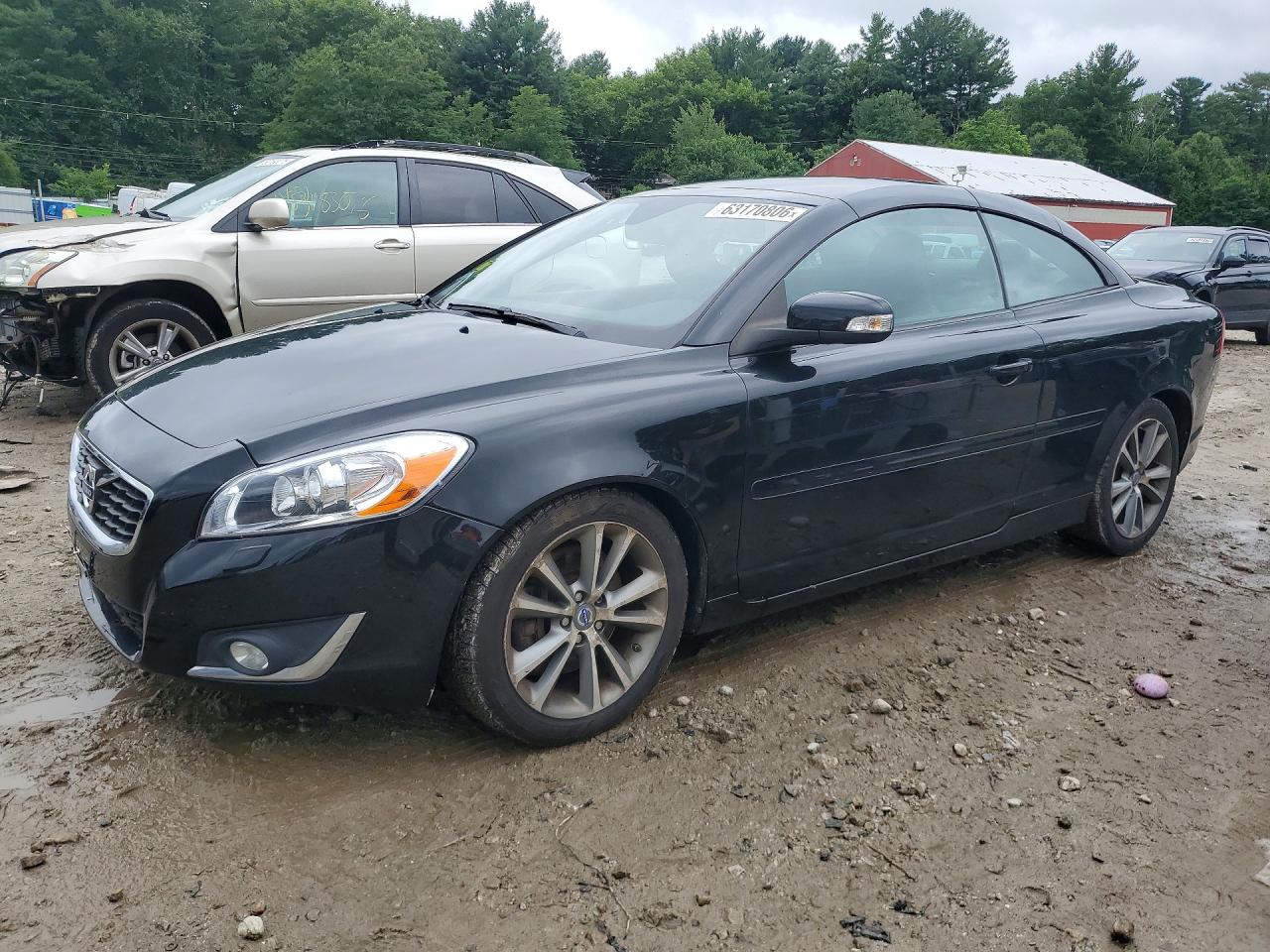 2013 Volvo C70 T5 Charcoal vin: YV1672MC4DJ140438