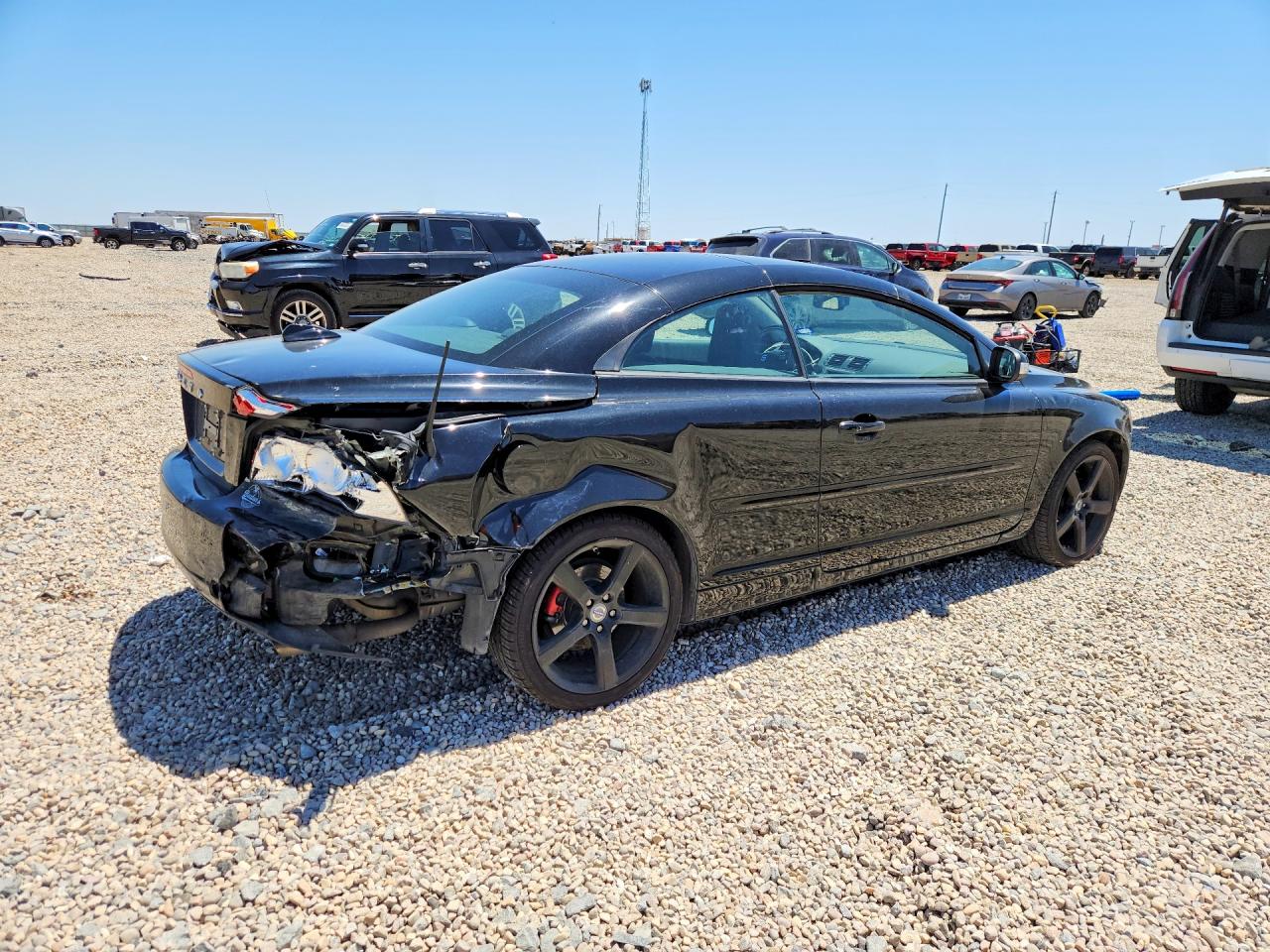 2010 Volvo C70 Black vin: YV1672MC5AJ091987