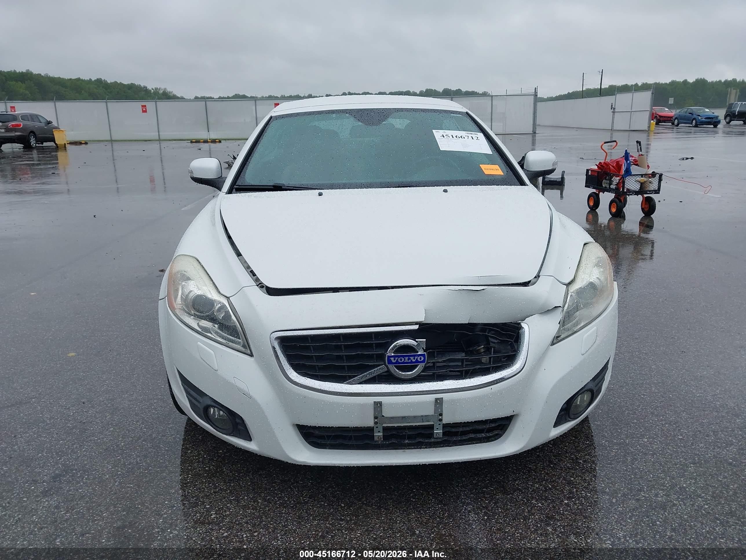 2011 Volvo C70 T5 White vin: YV1672MC5BJ115576