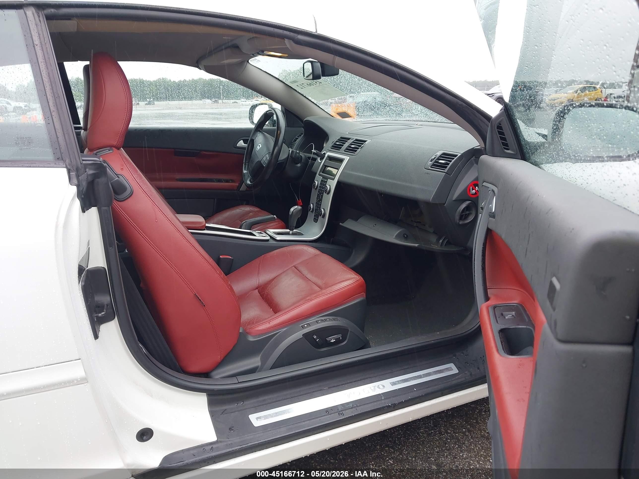 2011 Volvo C70 T5 White vin: YV1672MC5BJ115576