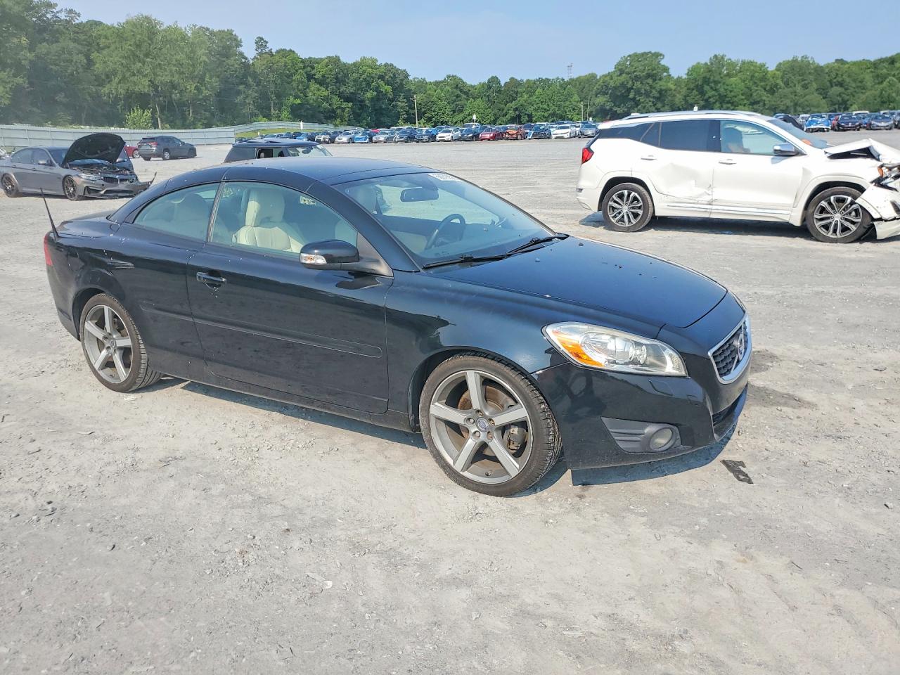2012 Volvo C70 T5 Black vin: YV1672MC5CJ125655