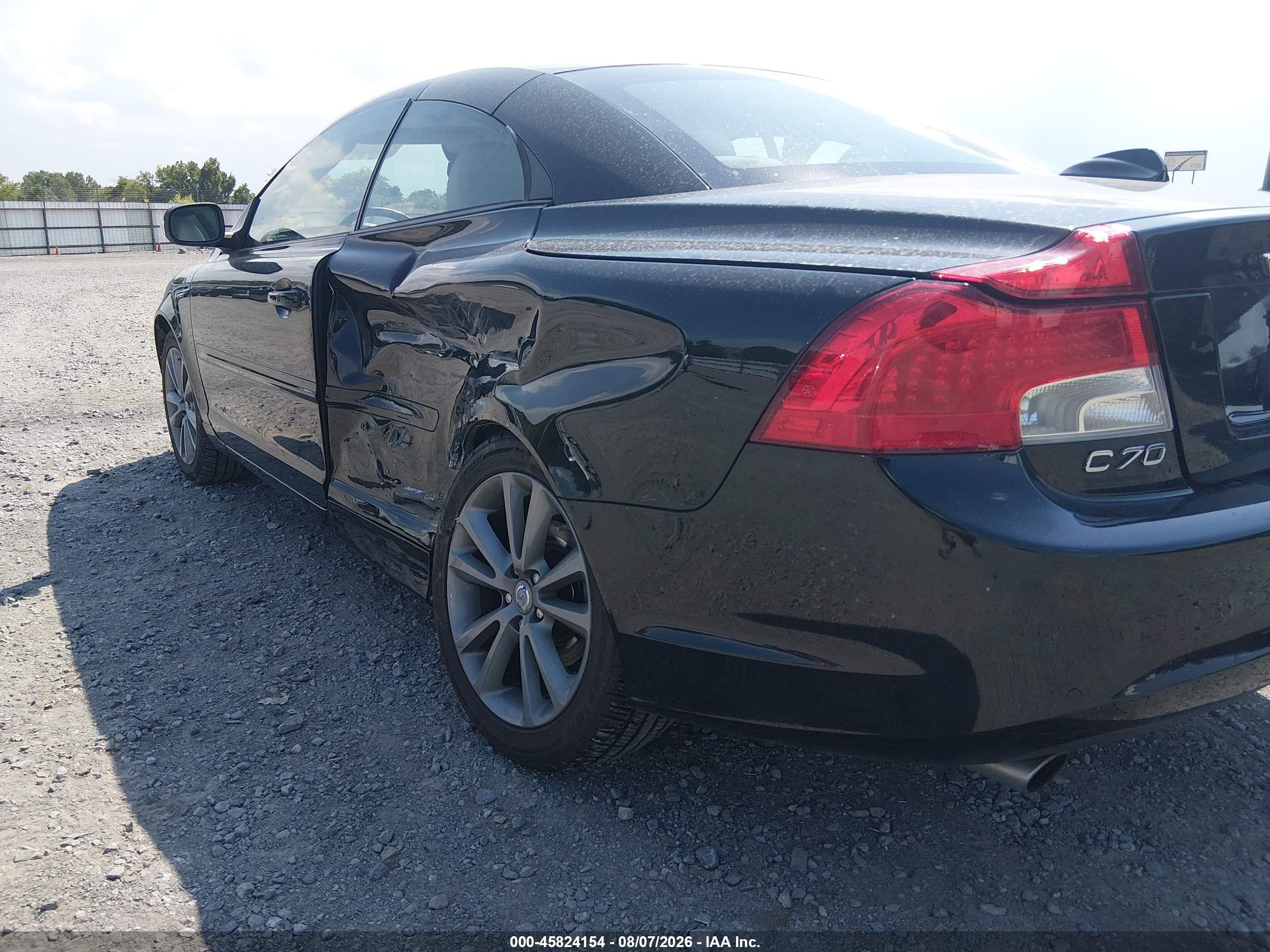 2013 Volvo C70 T5 Black vin: YV1672MC5DJ142201