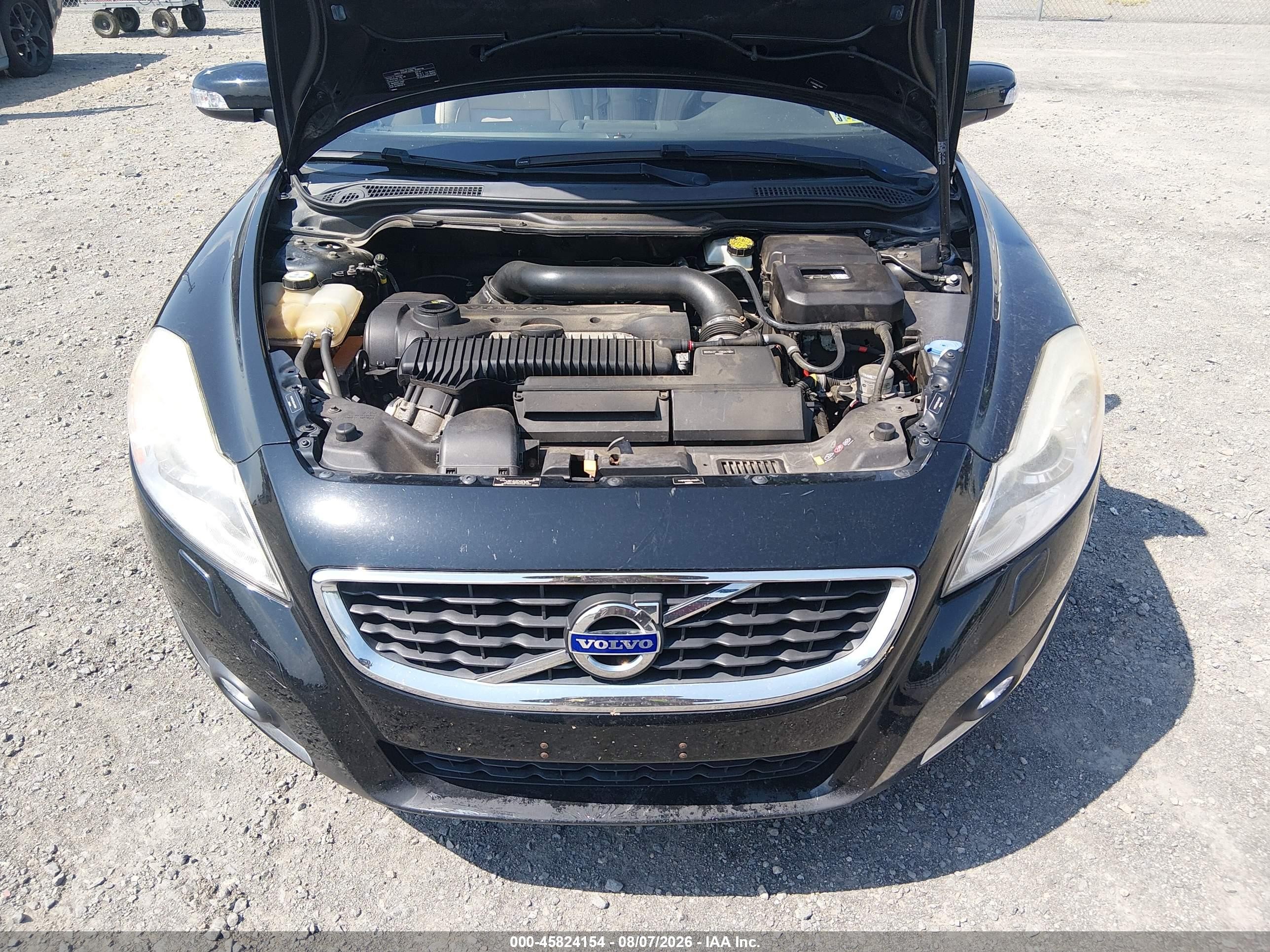 2013 Volvo C70 T5 Black vin: YV1672MC5DJ142201