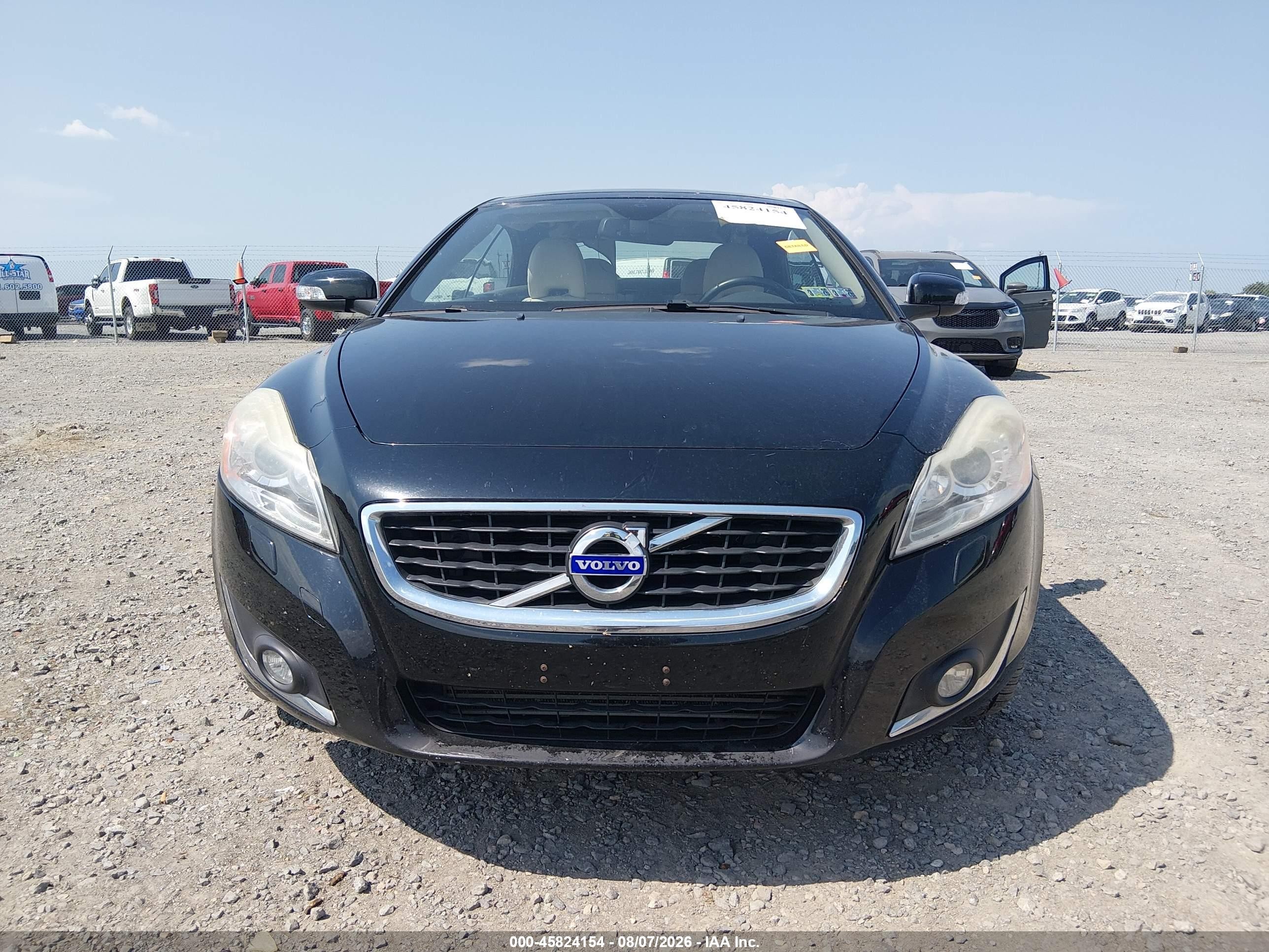 2013 Volvo C70 T5 Black vin: YV1672MC5DJ142201