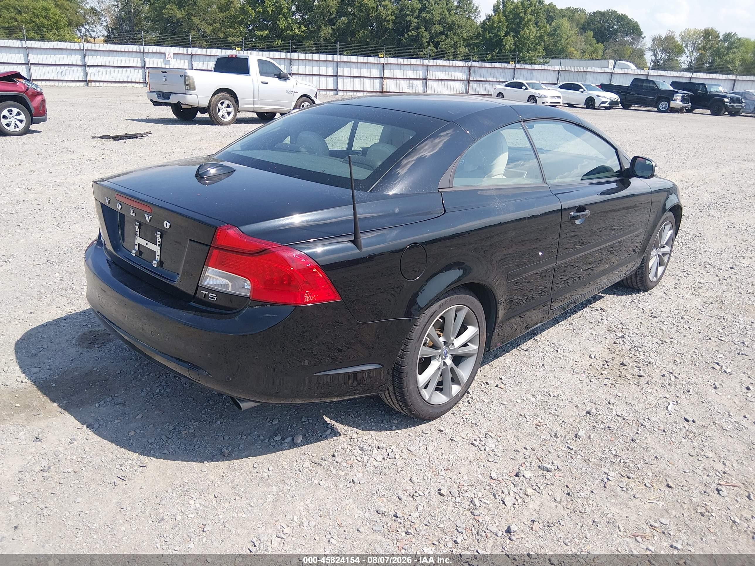 2013 Volvo C70 T5 Black vin: YV1672MC5DJ142201