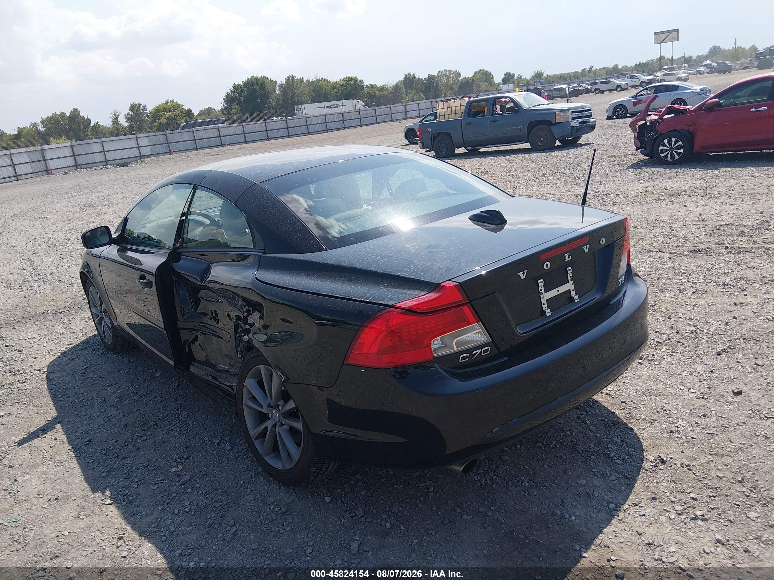 2013 Volvo C70 T5 Black vin: YV1672MC5DJ142201