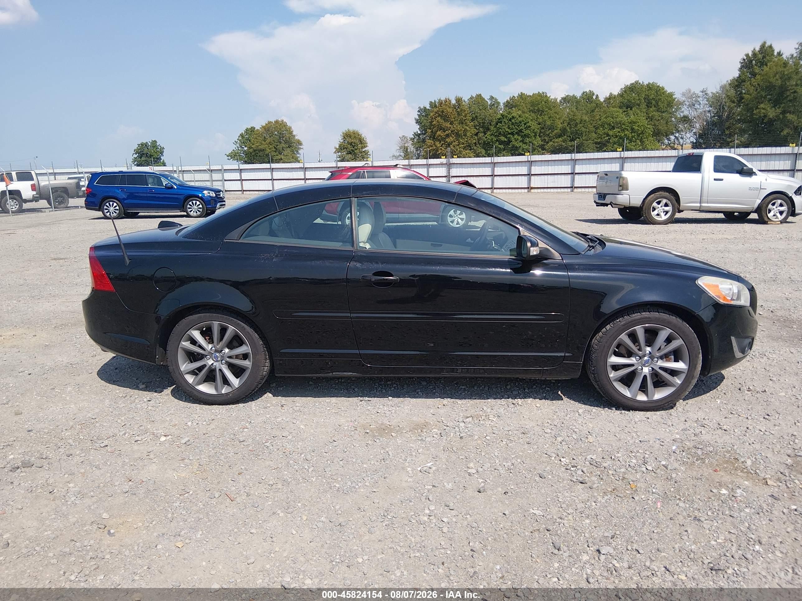 2013 Volvo C70 T5 Black vin: YV1672MC5DJ142201