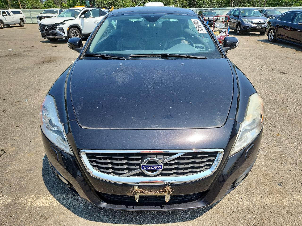 2012 Volvo C70 T5 Black vin: YV1672MC6CJ126023