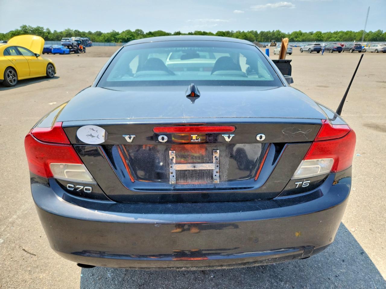 2012 Volvo C70 T5 Black vin: YV1672MC6CJ126023