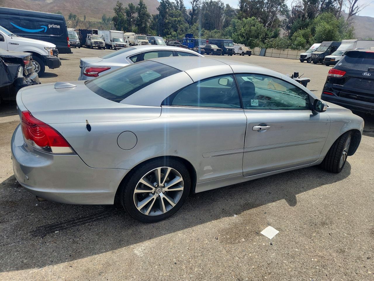 2010 Volvo C70 T5 Silver vin: YV1672MC7AJ090923