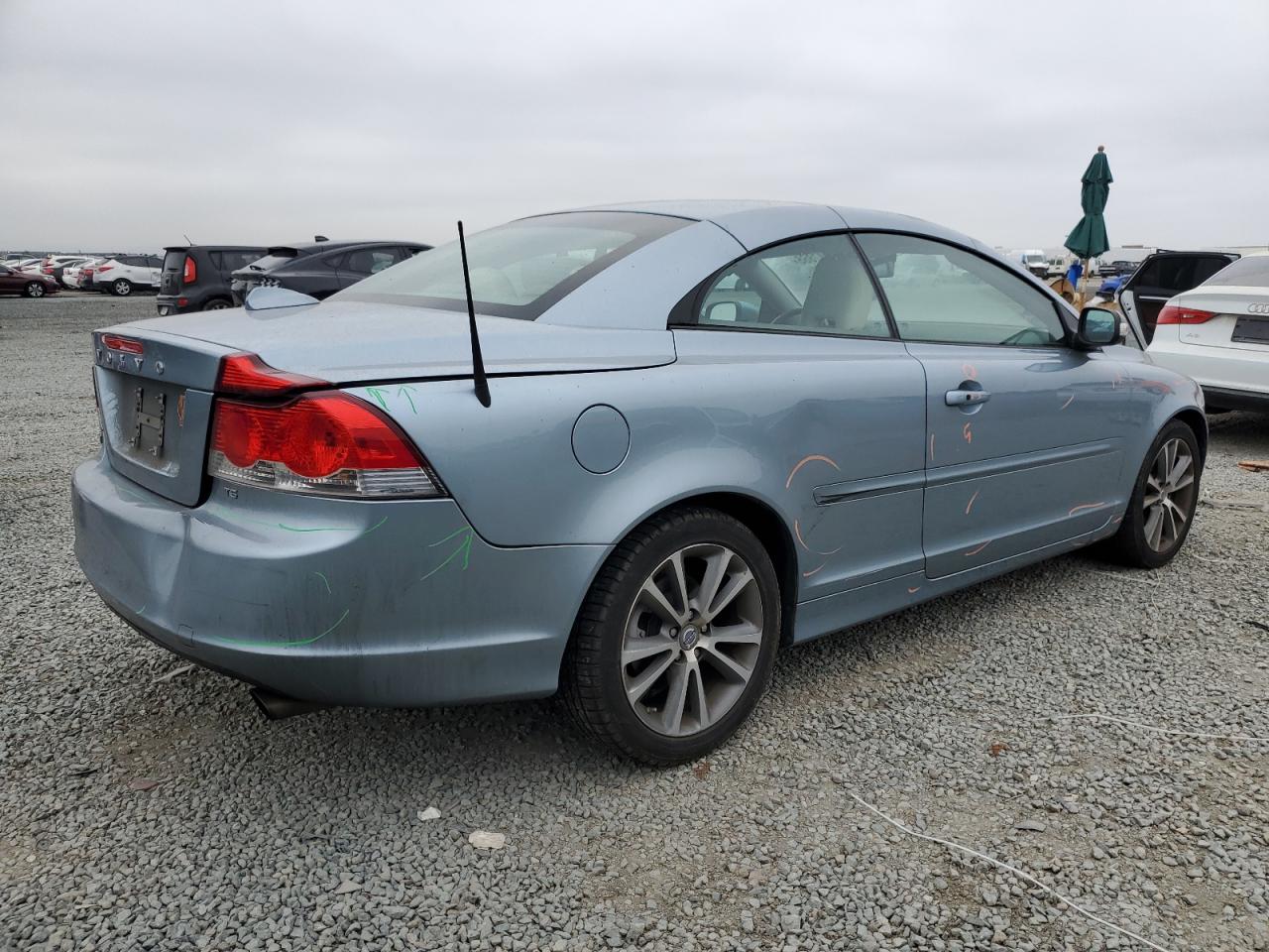 2010 Volvo C70 T5 Blue vin: YV1672MC7AJ091909