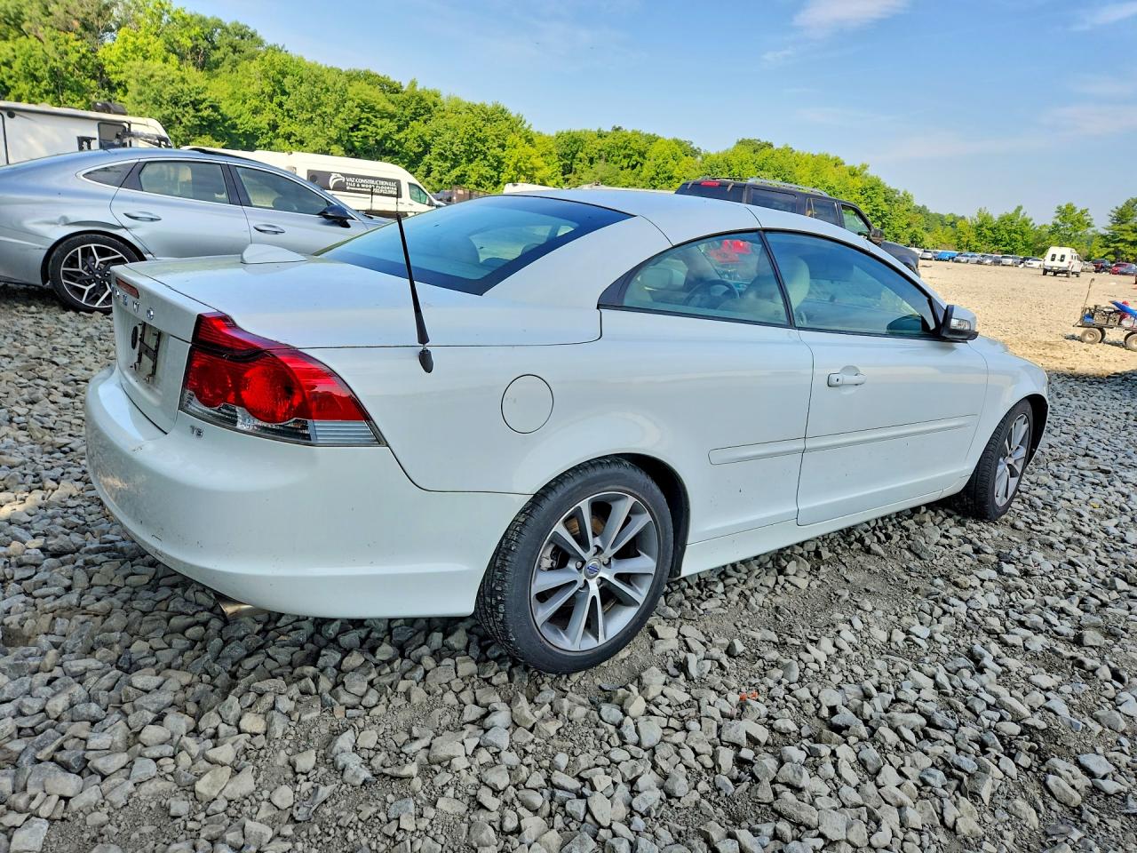 2010 Volvo C70 T5 White vin: YV1672MC7AJ092087