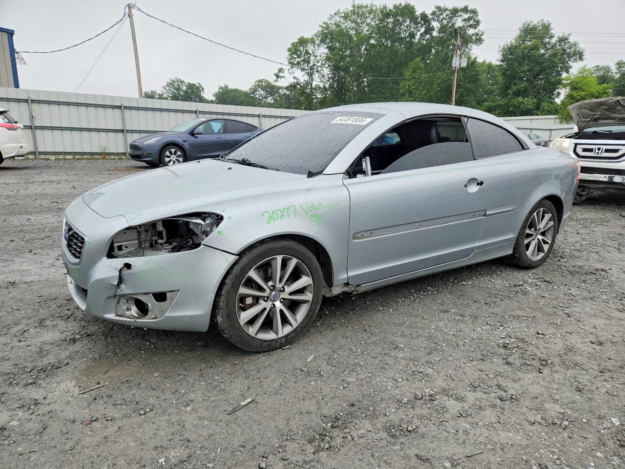 2011 Volvo C70 T5 Silver vin: YV1672MC7BJ108385