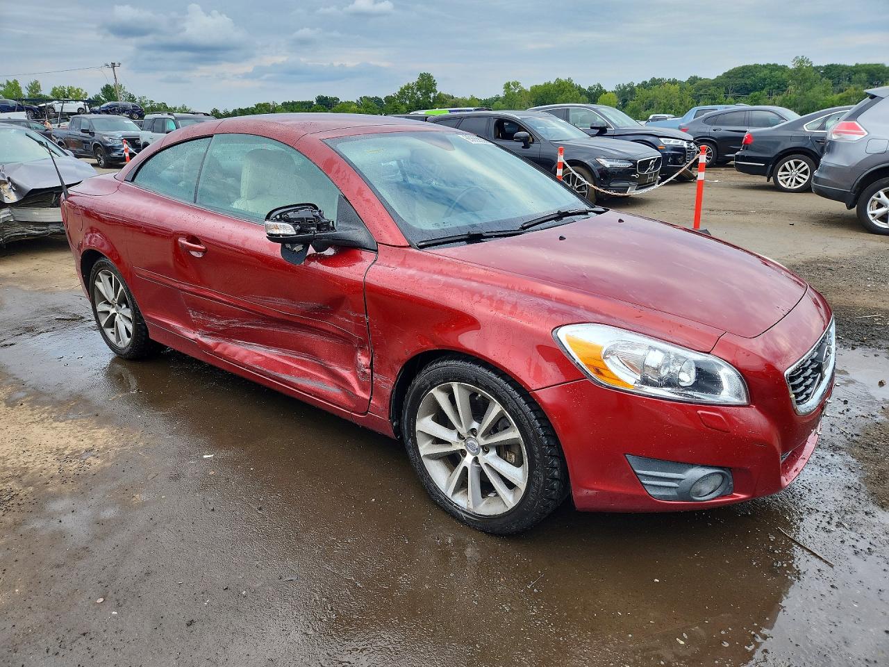 2012 Volvo C70 T5 Burgundy vin: YV1672MC7CJ126256