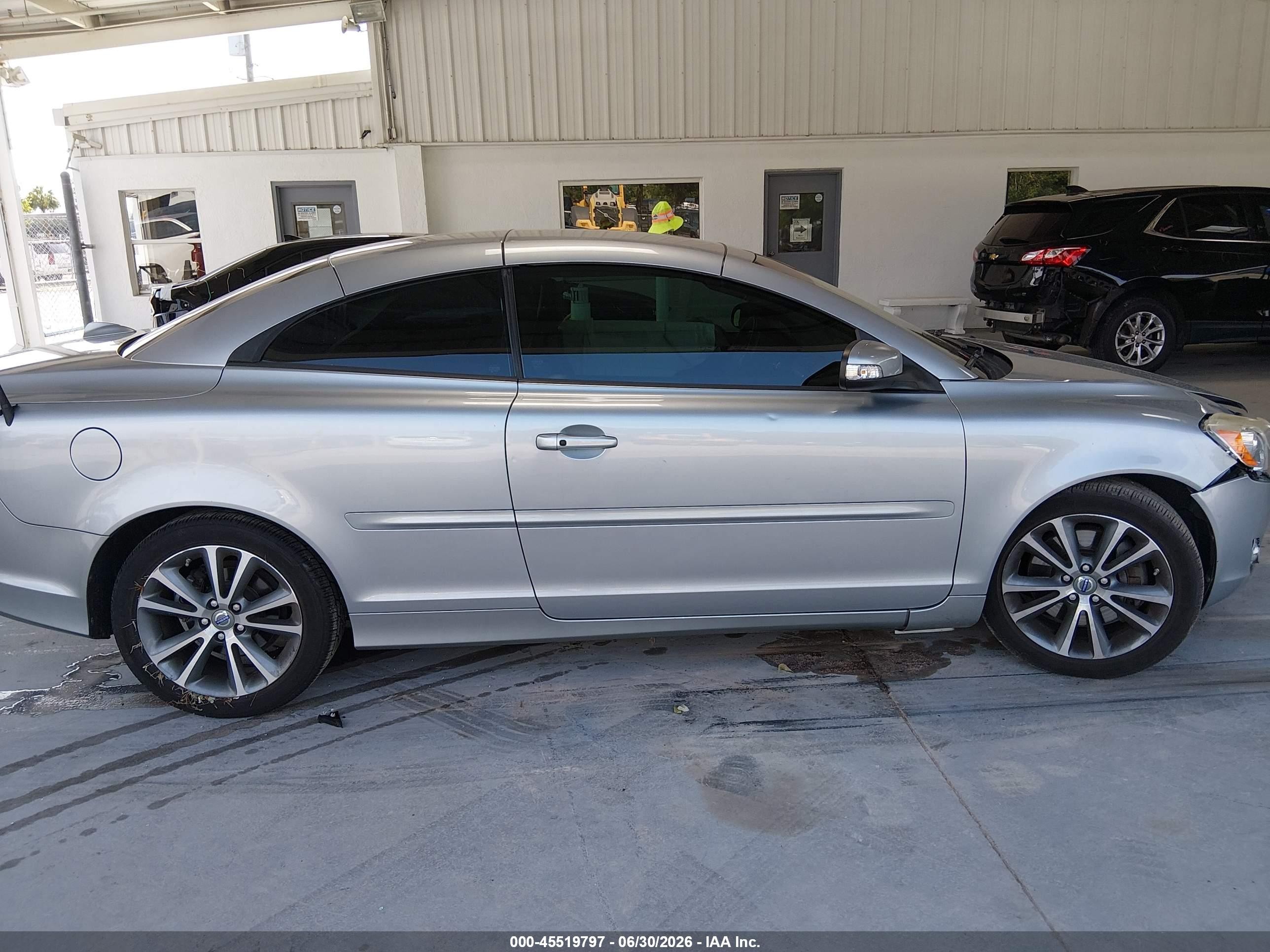 2013 Volvo C70 T5 Silver vin: YV1672MC7DJ142779