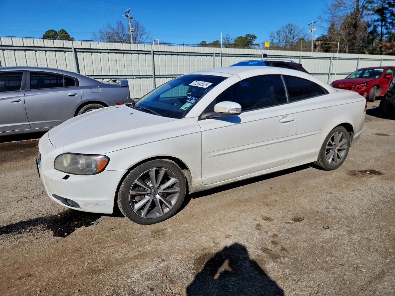 2010 Volvo C70 T5 White vin: YV1672MC8AJ094561
