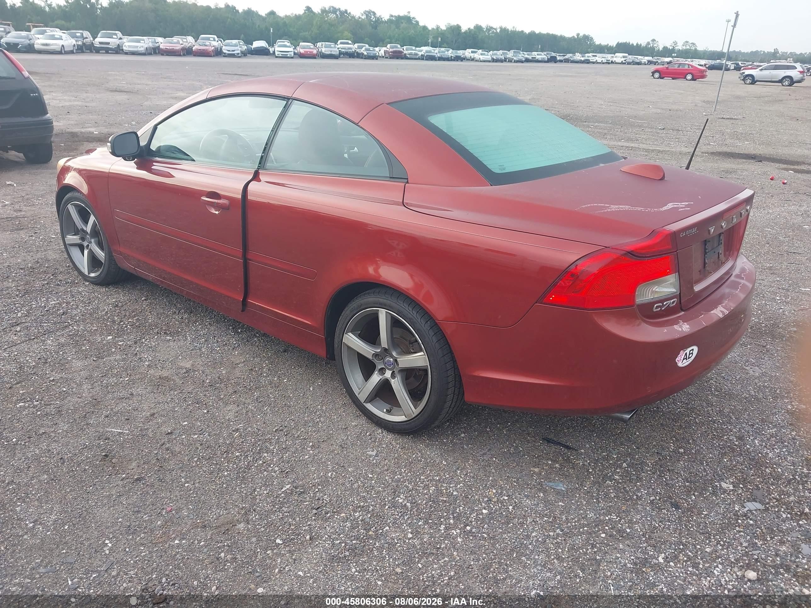 2012 Volvo C70 T5 Burgundy vin: YV1672MC8CJ126170
