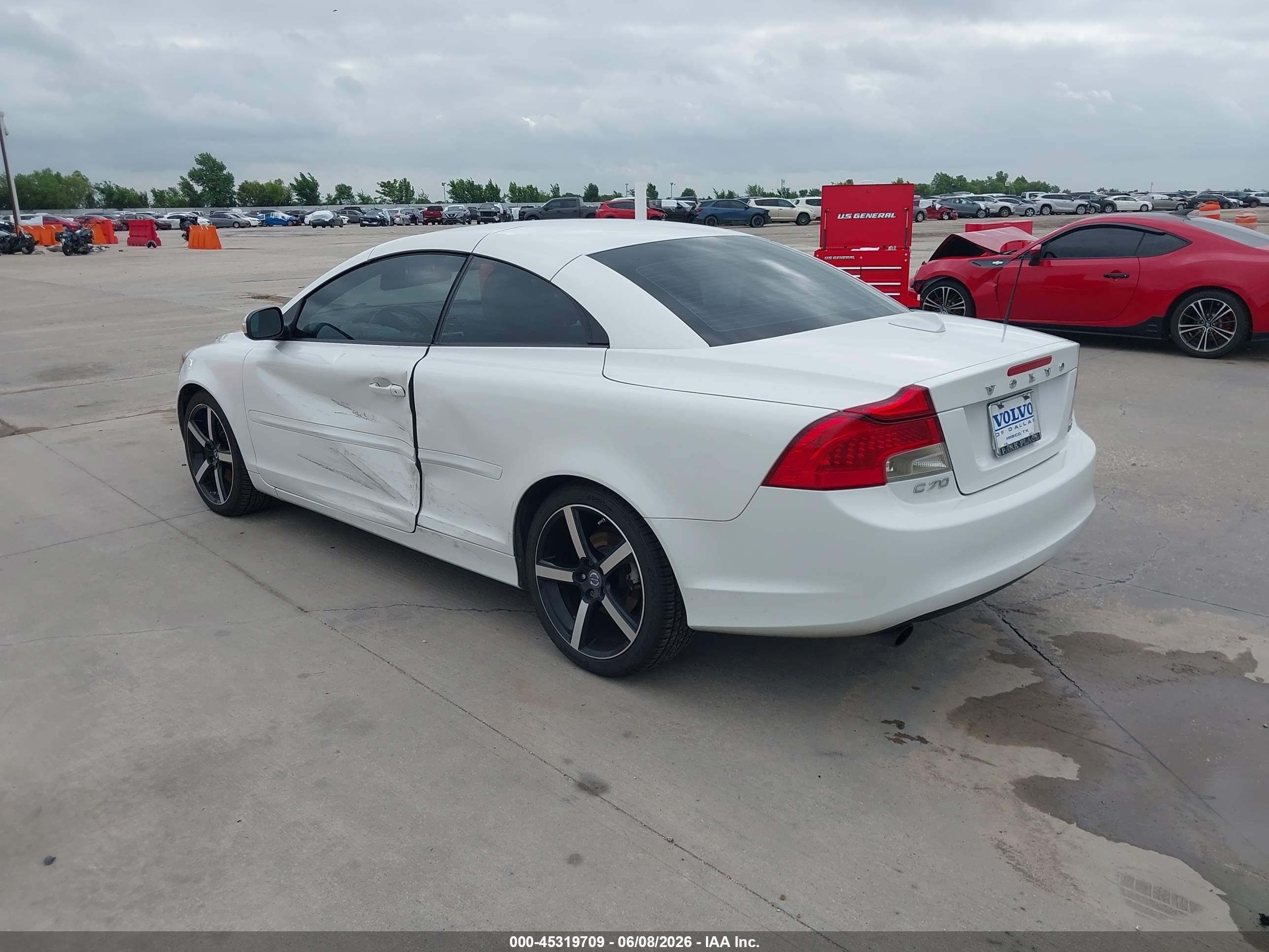 2012 Volvo C70 T5/t5 Platinum/t5 Premier Plus Белый vin: YV1672MC8CJ129862