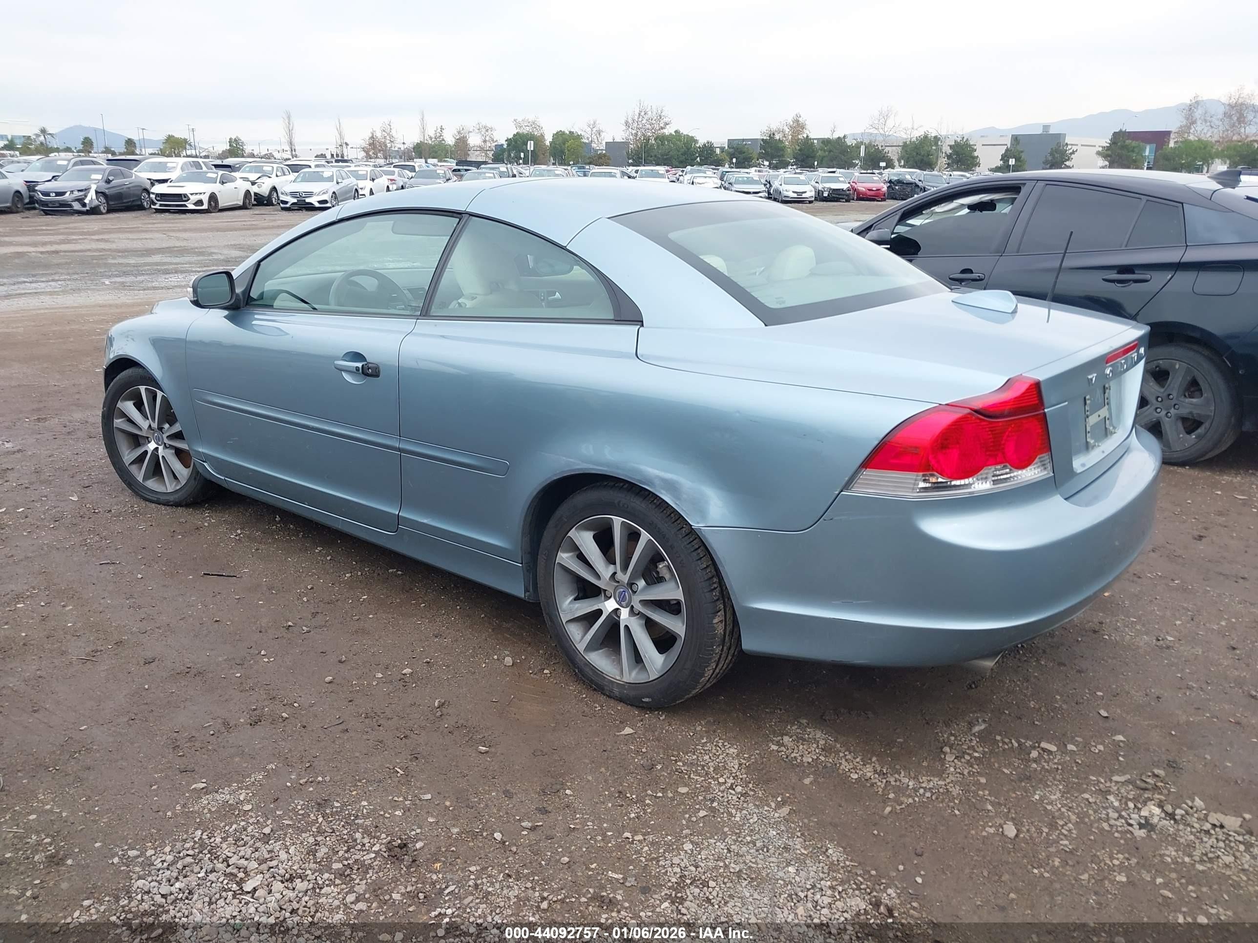 2010 Volvo C70 T5 Light Blue vin: YV1672MC9AJ092141